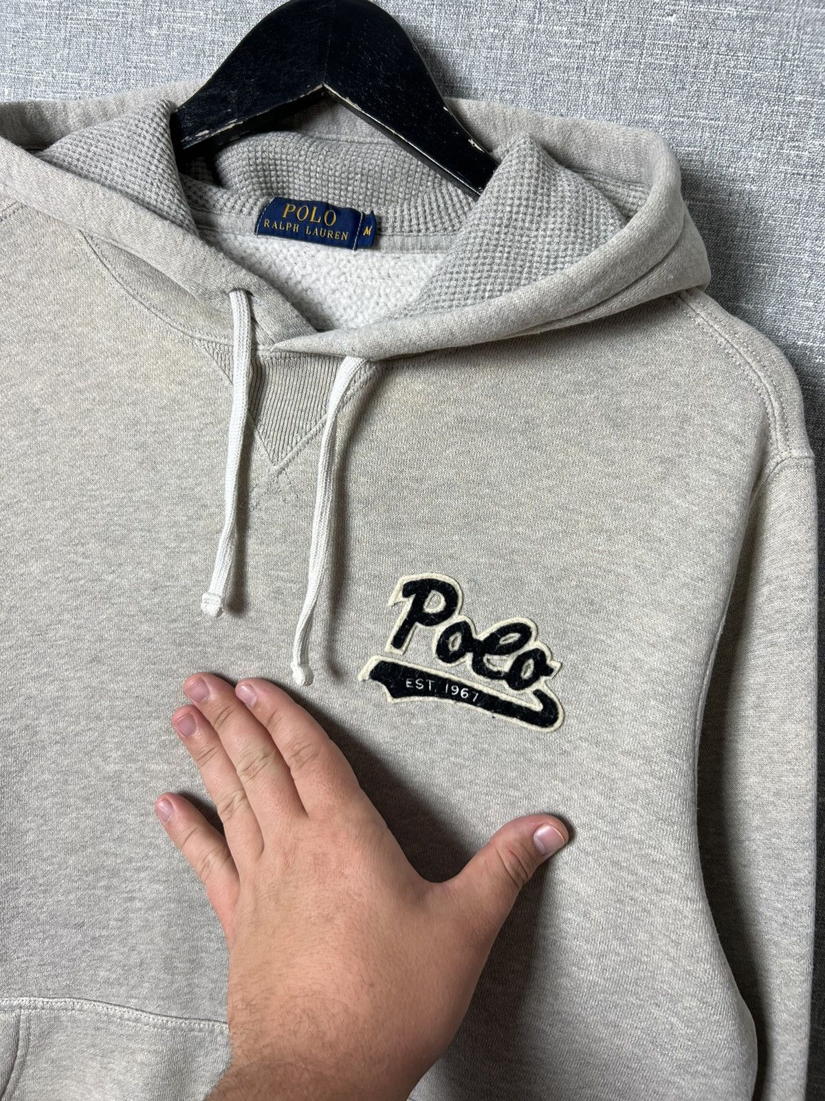 Polo Ralph Lauren Polo Ralph Lauren Grey Sun Faded Basic Hoodie Logo Size US M / EU 48-50 / 2 - 4 Thumbnail