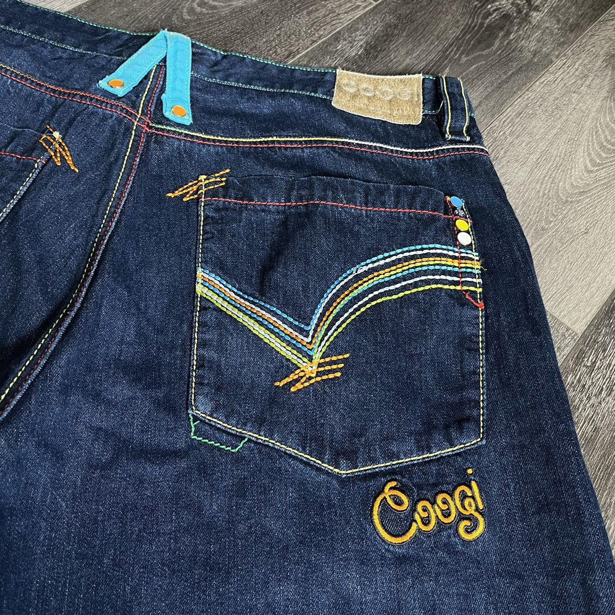 Coogi Vintage 1990s Coogi Baggy Rainbow Skater Denim Jean Shorts Size US 42 / EU 58 - 3 Thumbnail