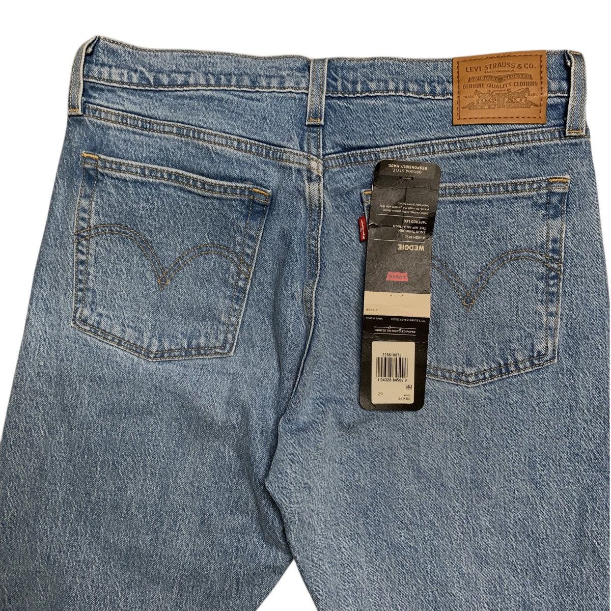 Levi's New With Tags Levi’s Wedgie 29 Denim Jean Pants High Rise Size 29" - 6 Thumbnail