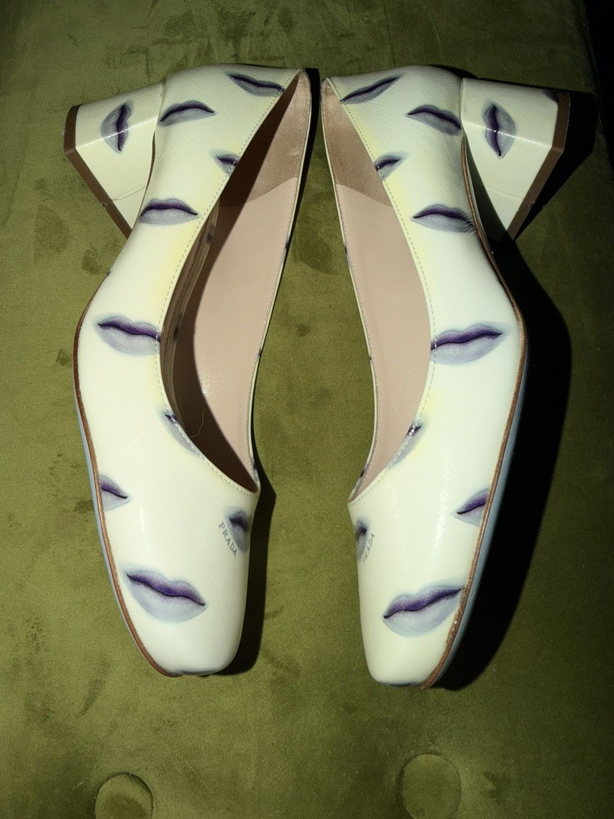 Prada Prada Lips Printed Heels Size US 7.5 / IT 37.5 - 5 Thumbnail