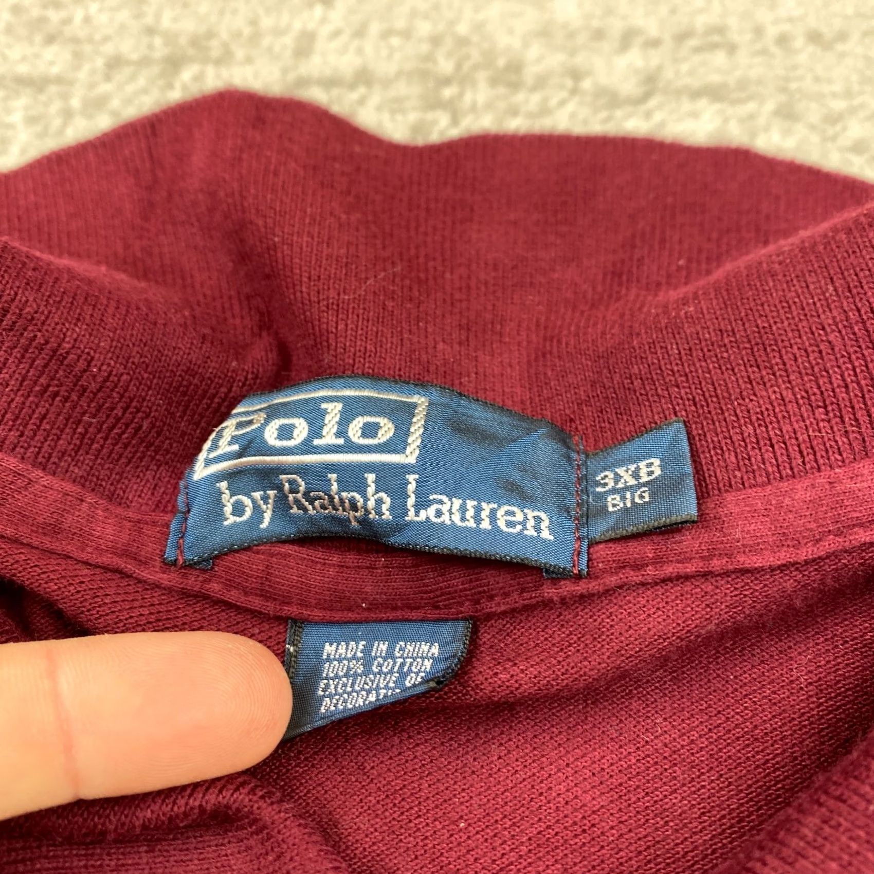 Polo Ralph Lauren VINTAGE Polo Ralph Lauren Shirt Men 3XB Big Red Blue Pony Rugby 90s Outdoor Size US XXL / EU 58 / 5 - 4 Thumbnail