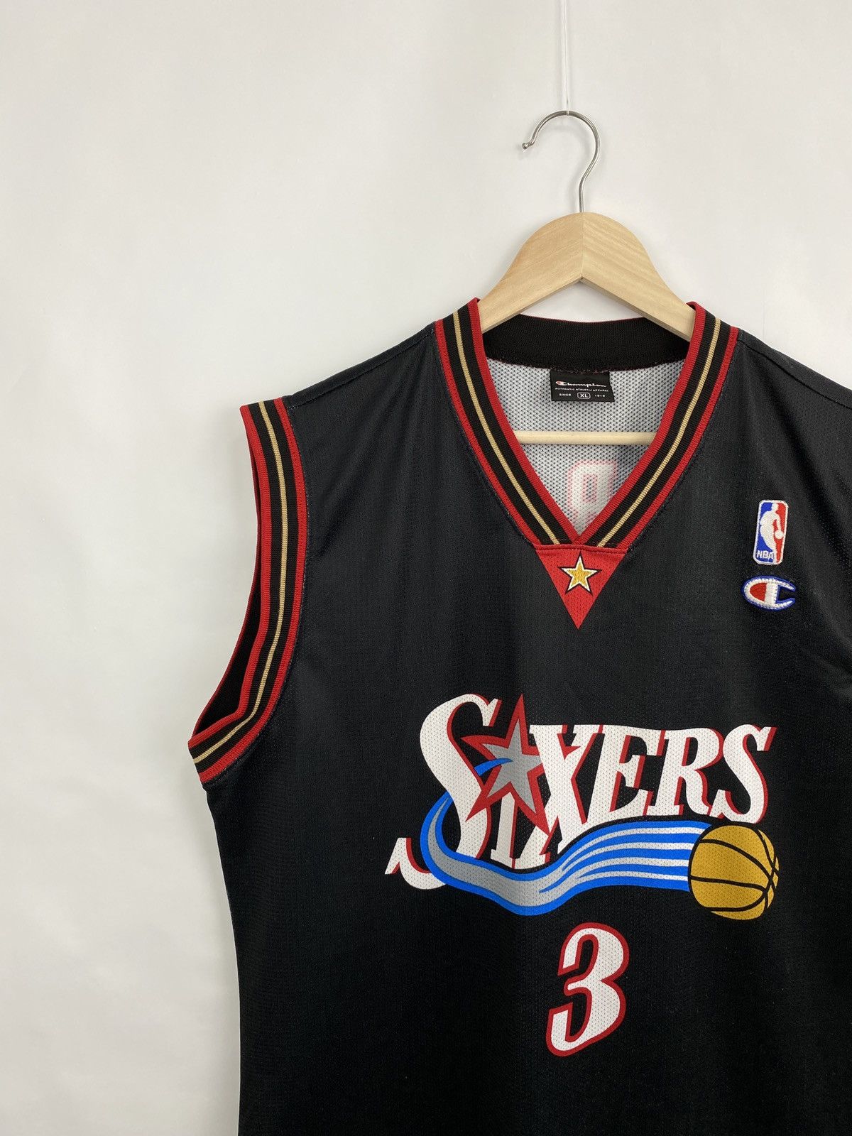 Champion Vintage Champion Philadelphia Sixers Allen Iverson #3 Jersey Size US XL / EU 56 / 4 - 2 Thumbnail