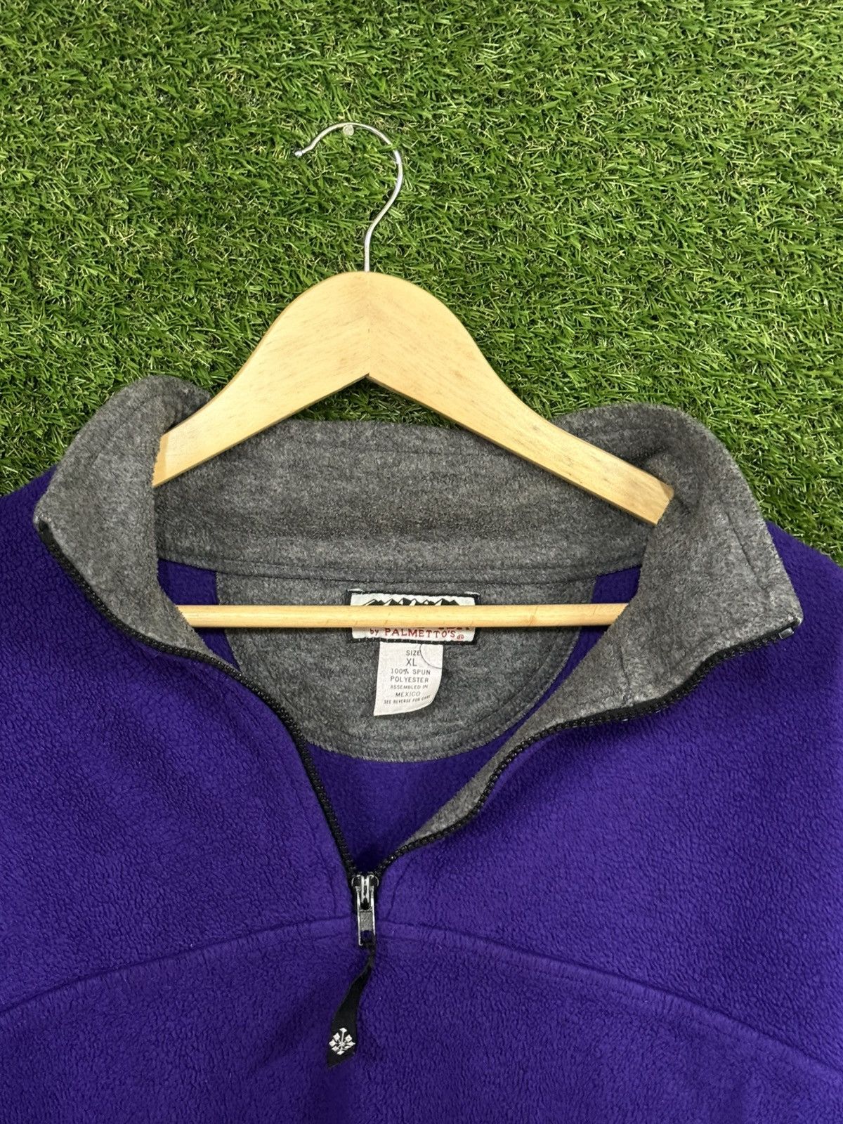 Vintage Vintage Alpine Purple Zip Hiking Tech Fleece Pull Over XL Size US XL / EU 56 / 4 - 3 Thumbnail