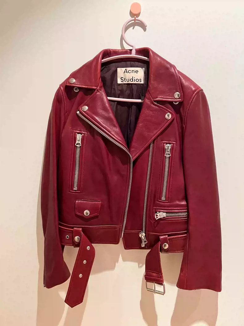 image of Acne Studios Wine Red Jacket, Men's (Size XS)