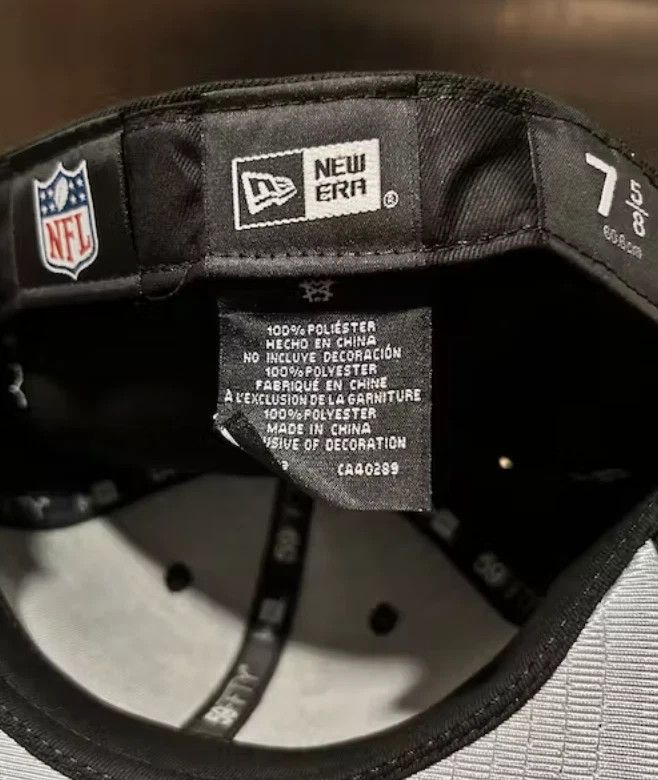 Born X Raised × NFL (7 5/8) BORN X RAISED + RAIDERS FITTED ROCKER HAT: BLACK Size ONE SIZE - 3 Thumbnail