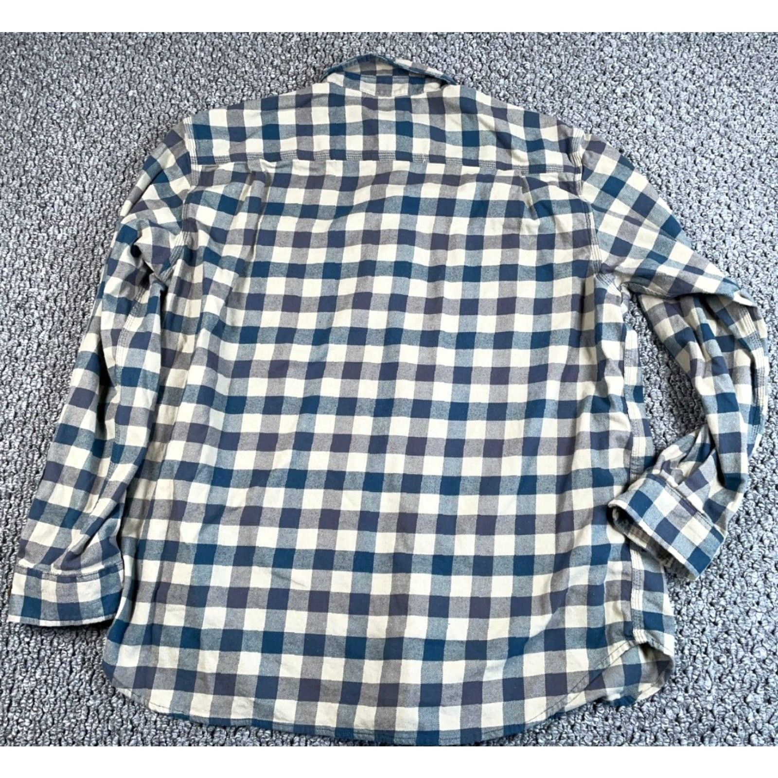 Carhartt Carhartt Relaxed Fit Flannel Shirt Adult XL Gray Plaid Lightweight Cotton Blend Mens Size US XL / EU 56 / 4 - 2 Thumbnail