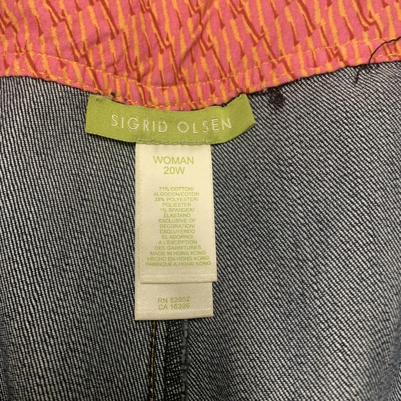 Other Sigrid Olsen Women's Sz 20 W Denim Jeans Wide-Leg 44 x 30 Size 42" / US 20 - 3 Thumbnail