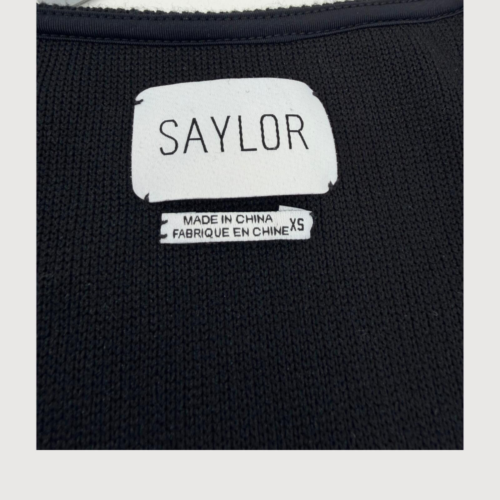 Other Saylor Alina Ribbed Midi Dress Bell Sleeve Black XS Size XS / US 0-2 / IT 36-38 - 4 Thumbnail