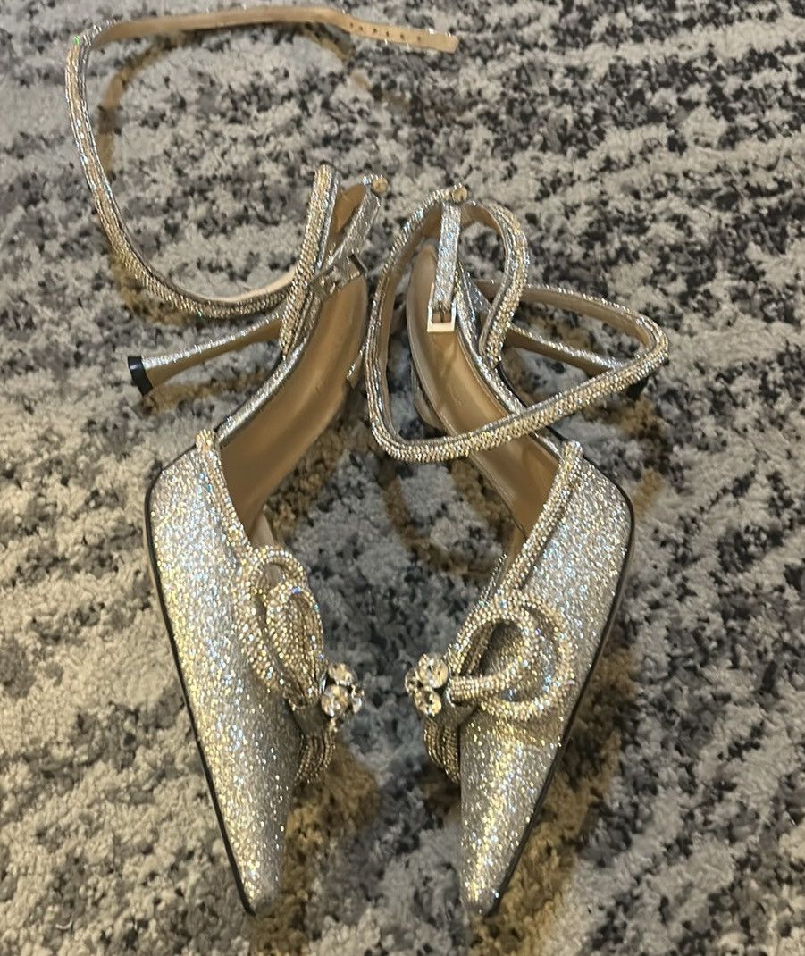 MACH & MACH MACH & MACH 100mm Bow-detailed Ankle-strap pumps size 40 Size US 10 / IT 40 - 4 Thumbnail