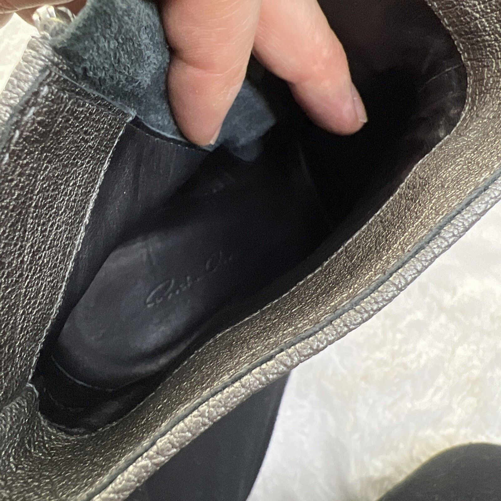 Rick Owens RICK OWENS-Leather Metallic Bootie/Heel’s- 37Made In Italy Size US 7 / IT 37 - 10 Thumbnail