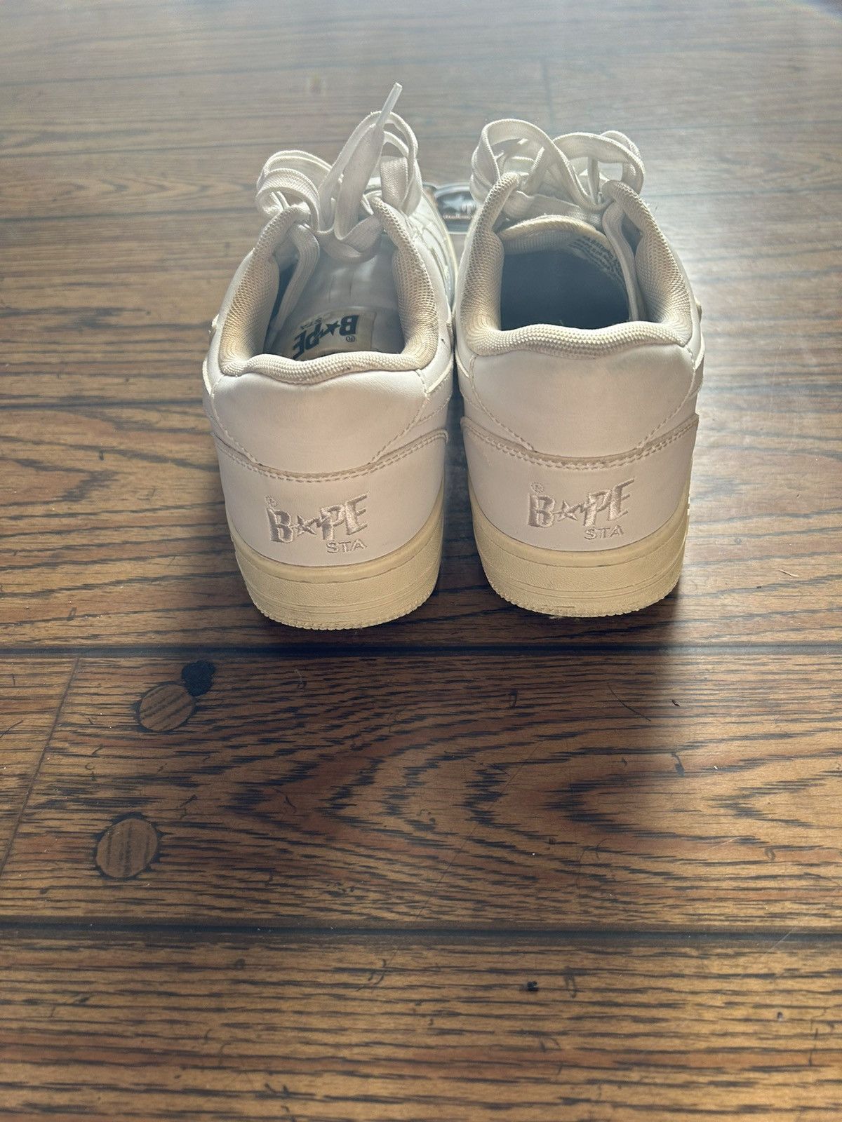 Bape Bape White/White Bapestas 9 Size US 9 / EU 42 - 4 Thumbnail