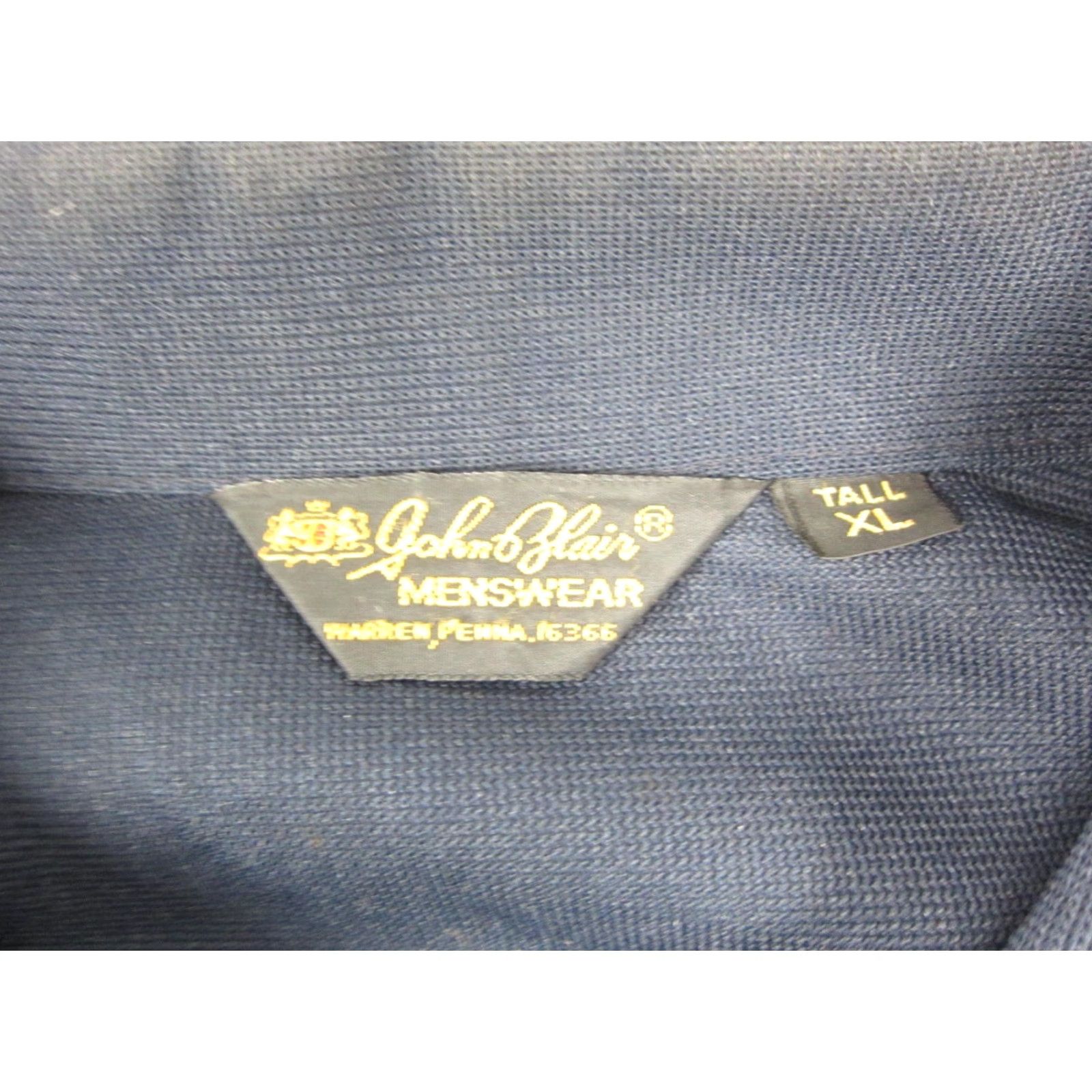 Blair John Blair Mens Jacket Bomber Jacket Full Zip 2XL Blue Vintage 90s 80s Casual Workwear Outdoor Holiday Size US XXL / EU 58 / 5 - 3 Thumbnail