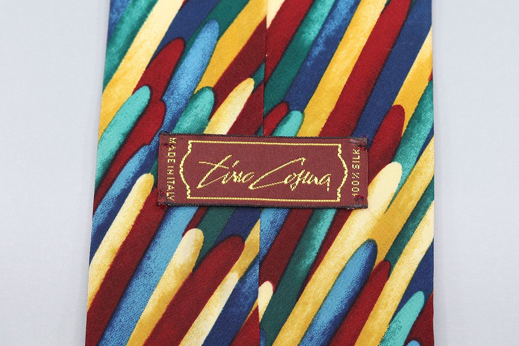 Other Tino Cosma Vintage Silk Tie – Bold Brushstroke Pattern Size ONE SIZE - 5 Thumbnail