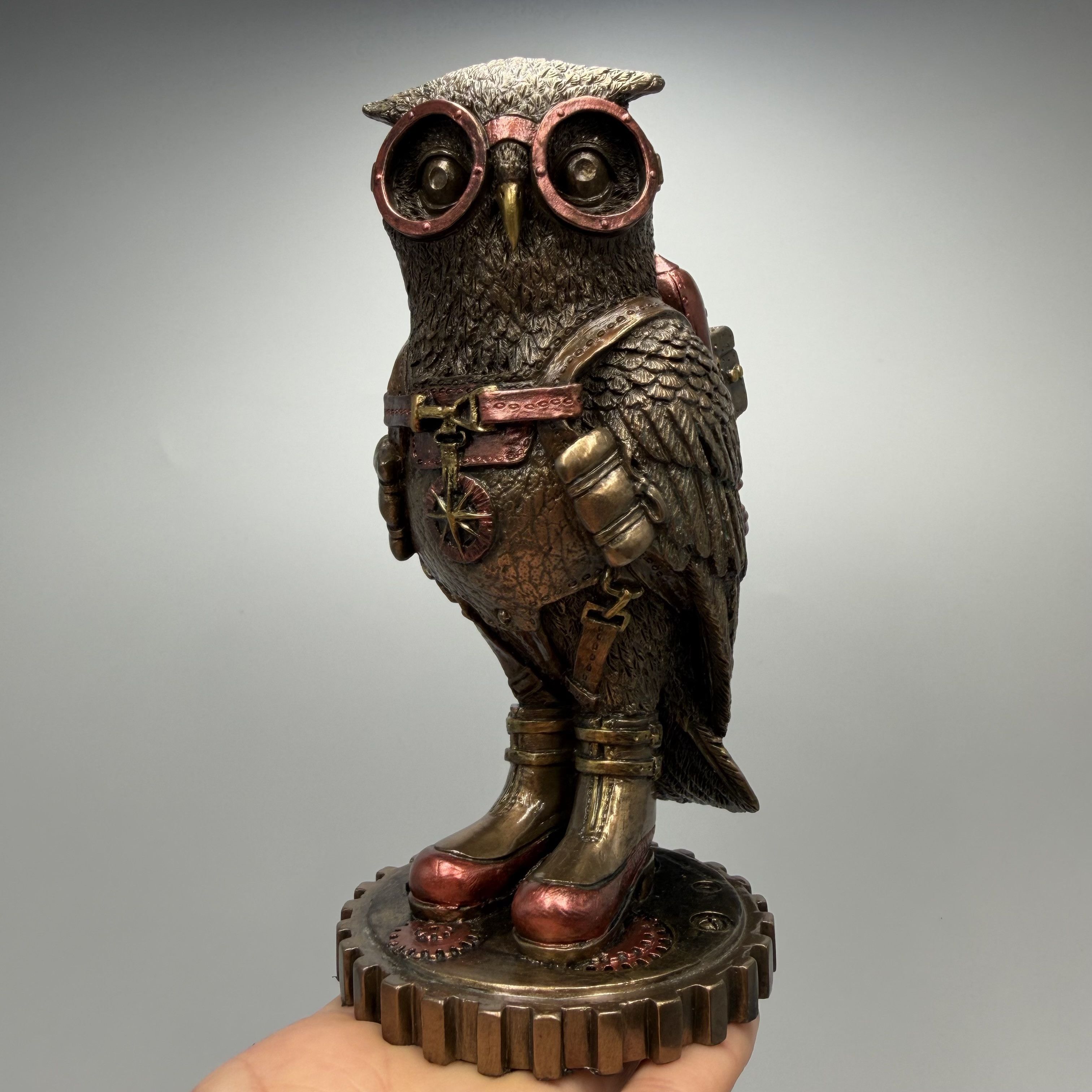 Other Steampunk Owl Figurine Bronze Finish Gift Collectible Statue Size ONE SIZE - 1 Thumbnail