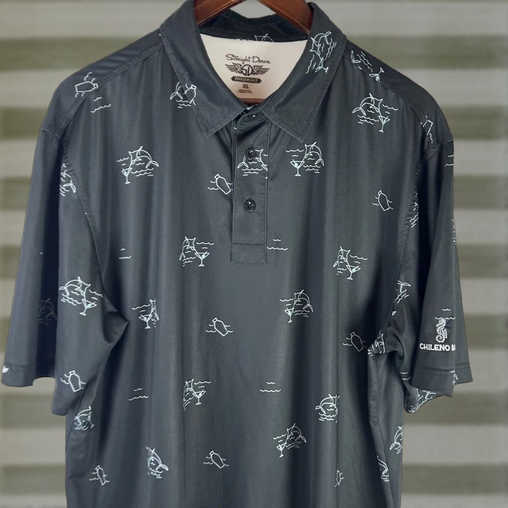 Vintage Straight Down Shirt Mens XL Polo Golf Breathable Performance Cowboys? Size US XL / EU 56 / 4 - 1 Thumbnail
