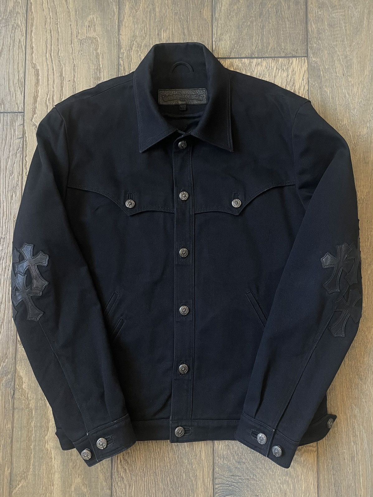 Chrome Hearts Chrome Hearts Cross Patched Western Denim Jacket Size US XL / EU 56 / 4 - 2 Thumbnail