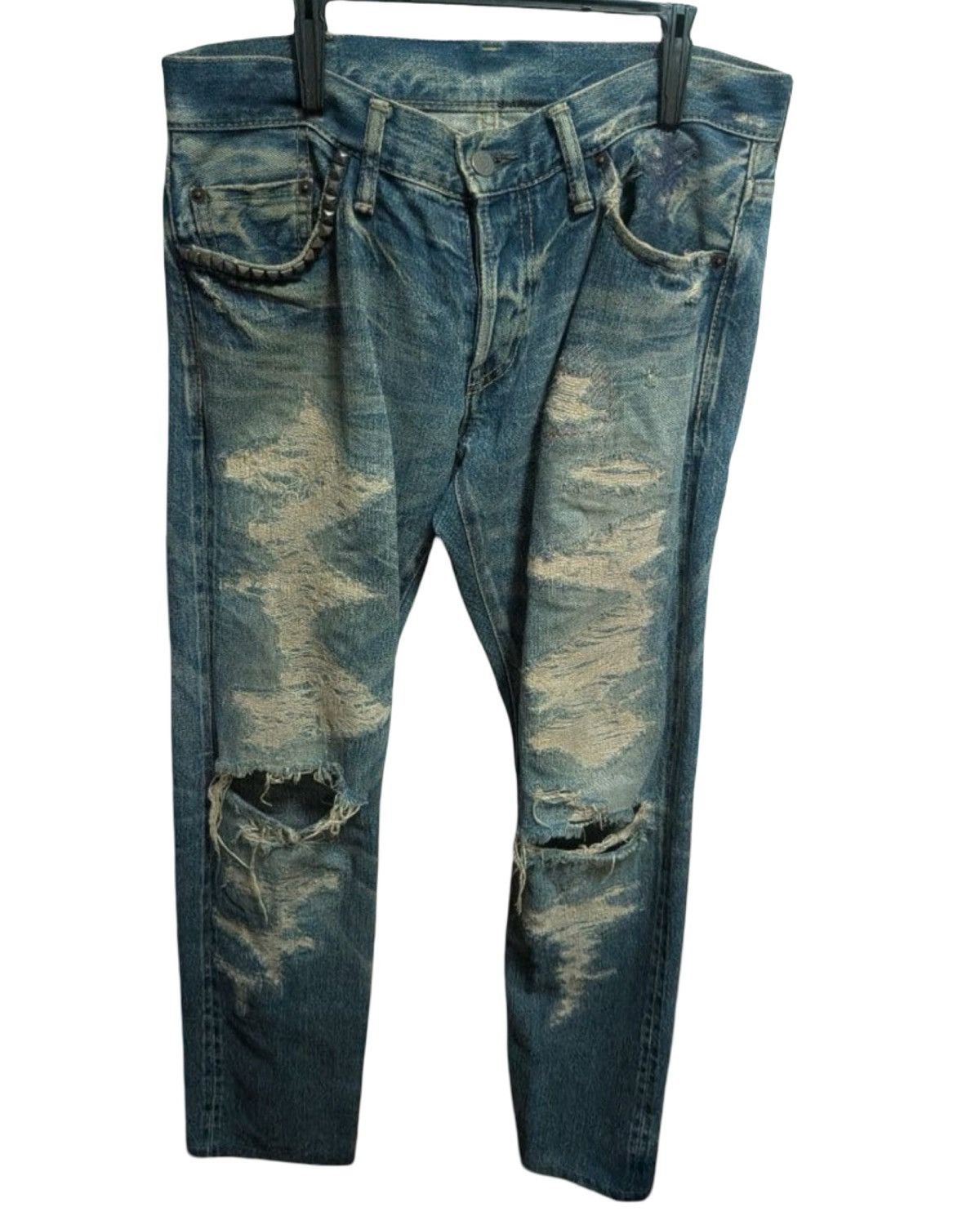 Hysteric Glamour Hysteric Glamour Scab Distressed Jeans. S017