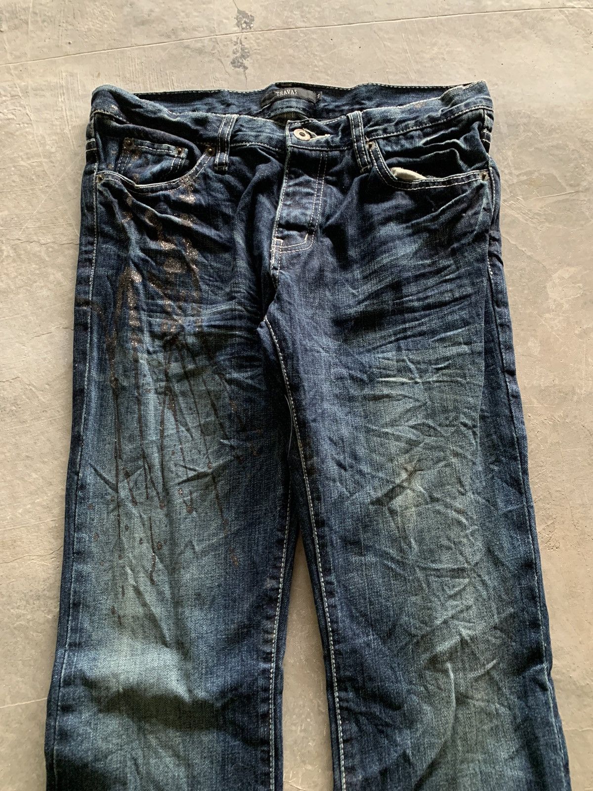 Hysteric Glamour flare travas splatter dope washed ifsixwasnine lgb style Size US 31 - 2 Thumbnail