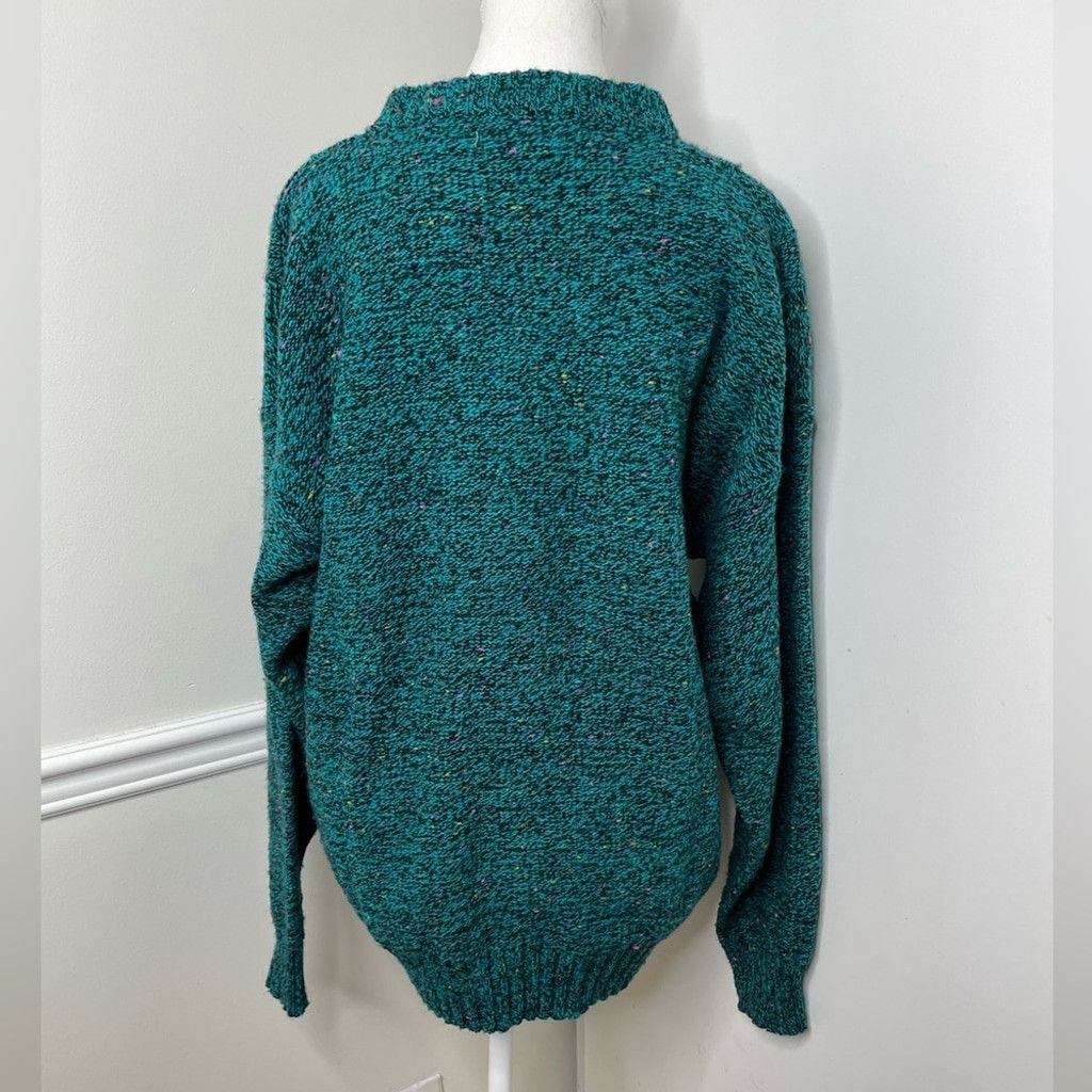 Vintage Vintage Wool Cable Knit Crew Neck Speckled Sweater L Size L / US 10 / IT 46 - 7 Thumbnail