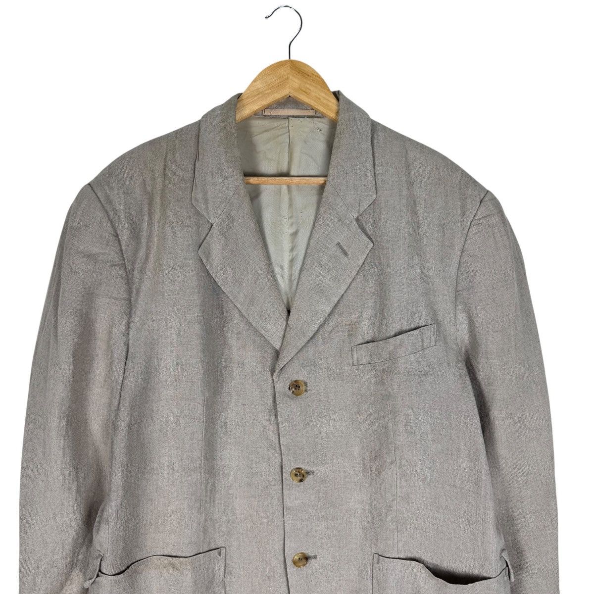 Comme des Garcons Homme Plus 🌟CDG HOMME PLUS AW1995 LINEN BLAZER COAT Size US M / EU 48-50 / 2 - 3 Thumbnail