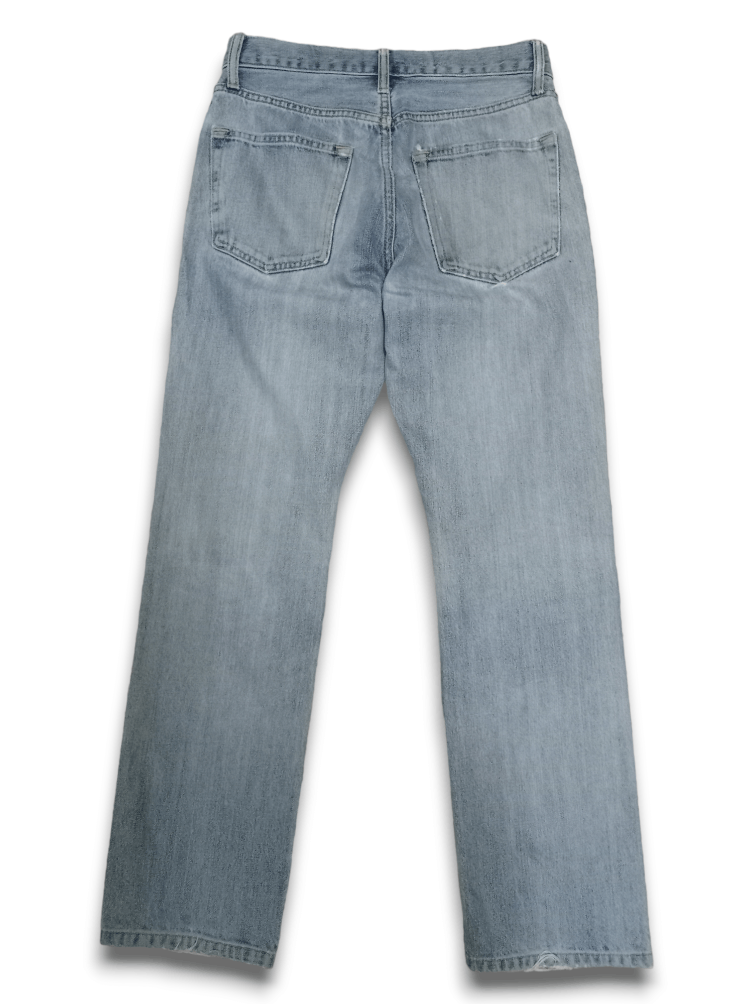 Japanese Brand × Uniqlo Vintage Japanese Uniqlo Blue Wash Distressed Jeans 29x30 Size US 29 - 2 Thumbnail