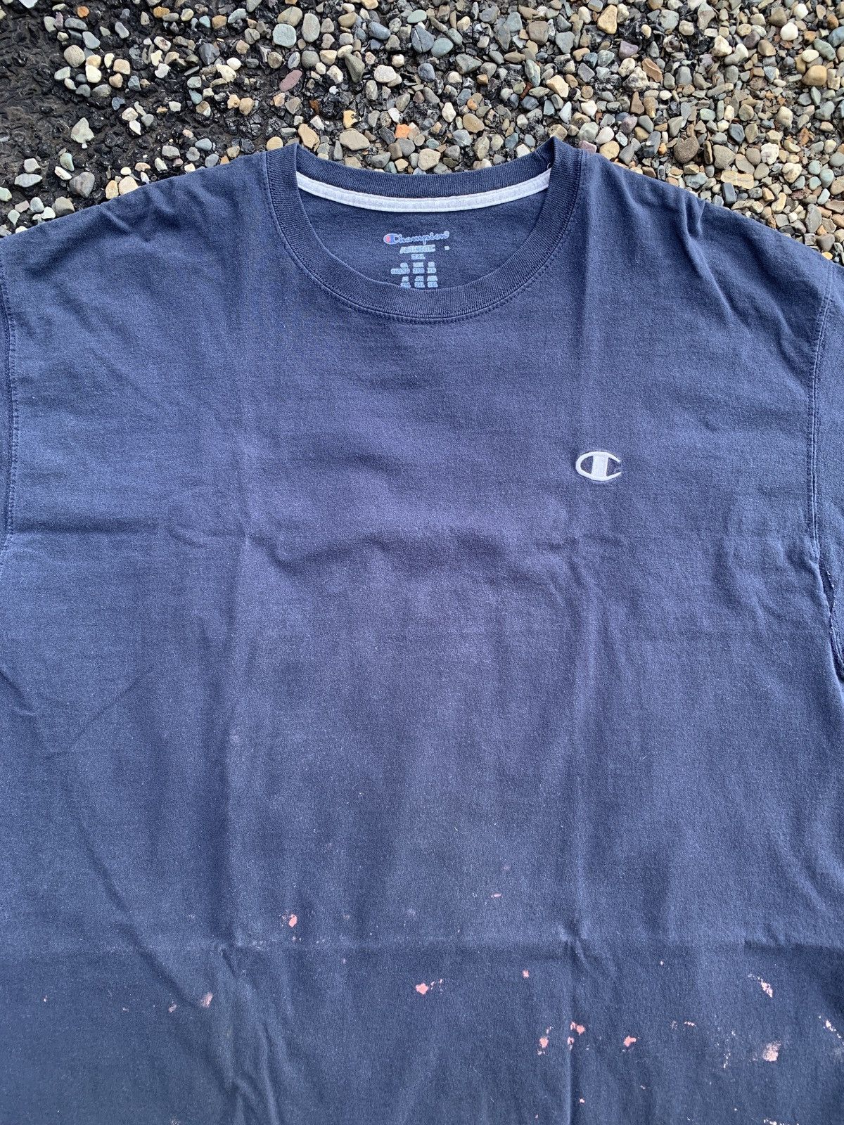 Champion Champion Sportswear Navy Blue Heavyweight Blank T-Shirt Size US XXL / EU 58 / 5 - 2 Thumbnail