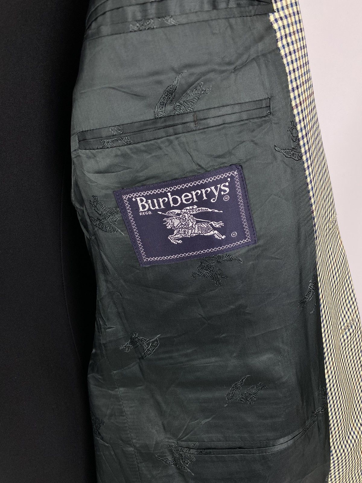 Burberry 1990’s Vintage Burberrys Check Wool Blazer Jacket Size 52S - 12 Thumbnail