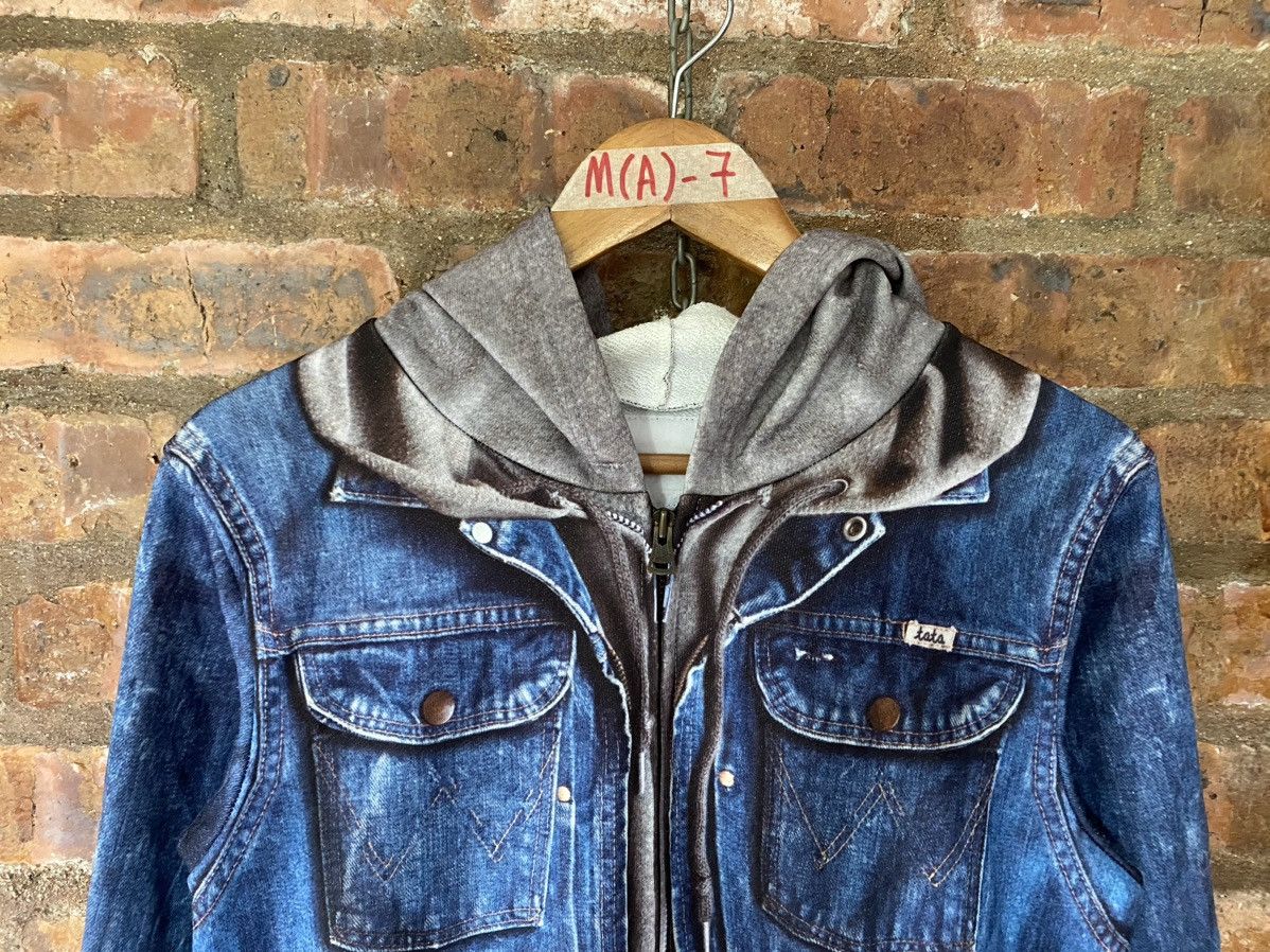 TALKING ABOUT THE ABSTRACTION 🔥TATA iconic trompe l'oeil denim zipper hoodie Size US M / EU 48-50 / 2 - 3 Thumbnail