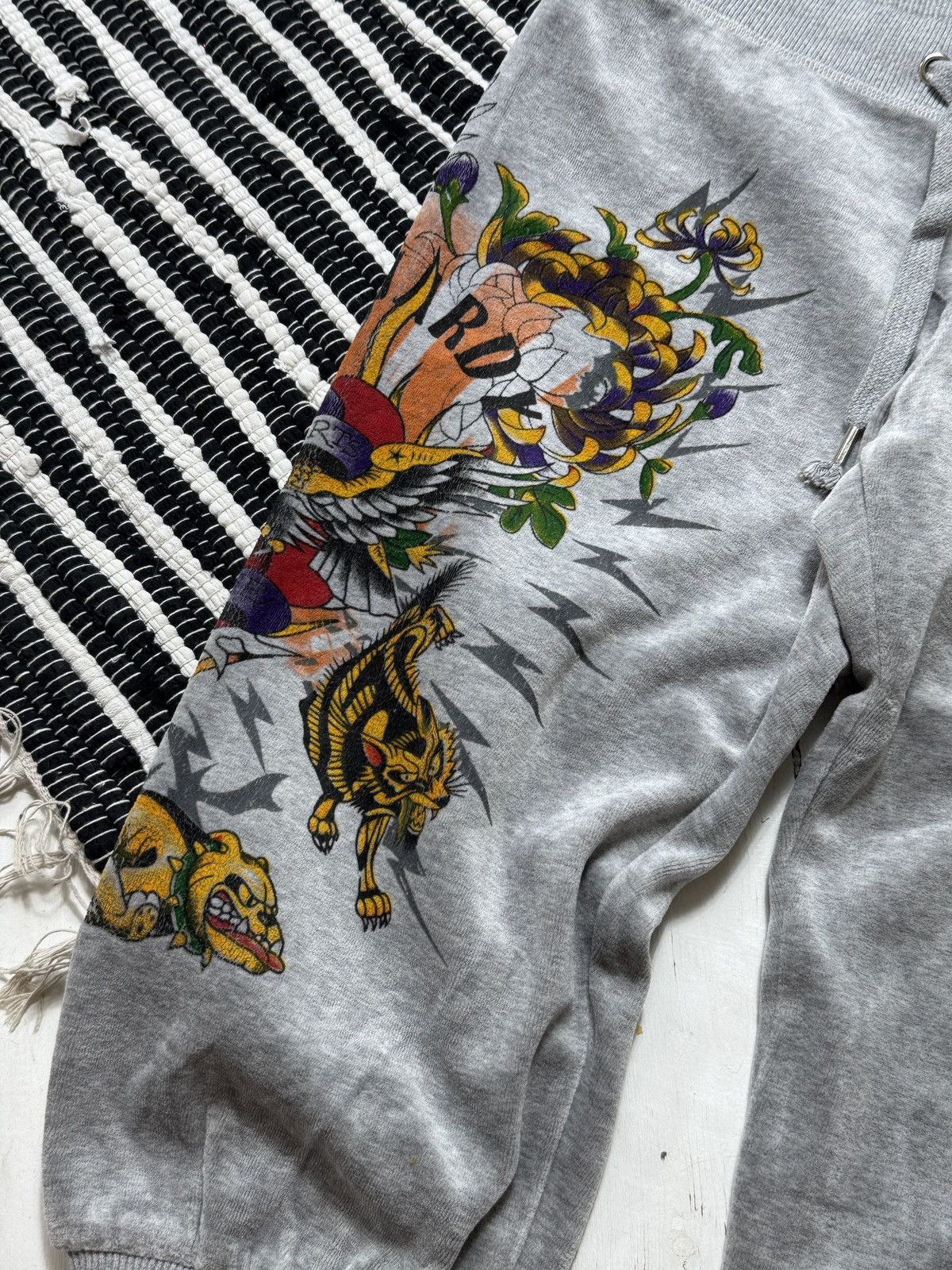 Ed Hardy VINTAGE ED HARDY VELOUR 2000s PRINTED TRACKSUIT / SET Size M / US 6-8 / IT 42-44 - 13 Thumbnail