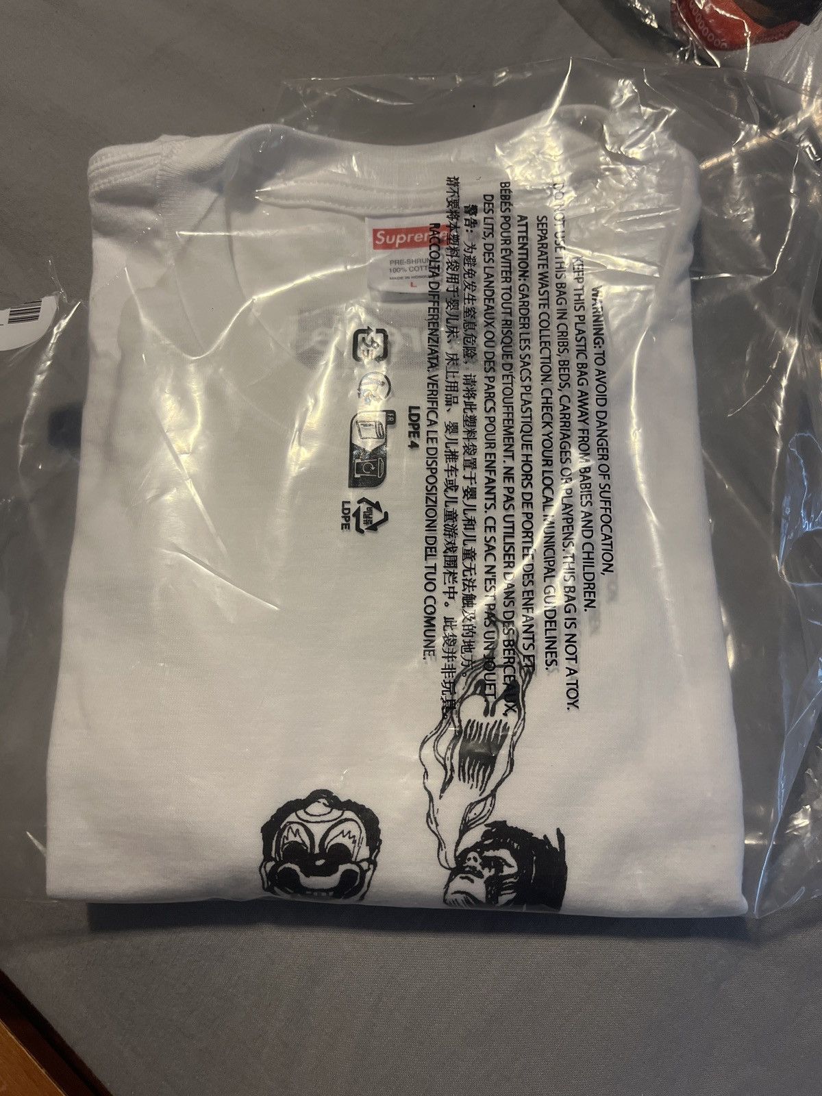 Supreme Supreme Salem White Tee Size US L / EU 52-54 / 3 - 2 Thumbnail