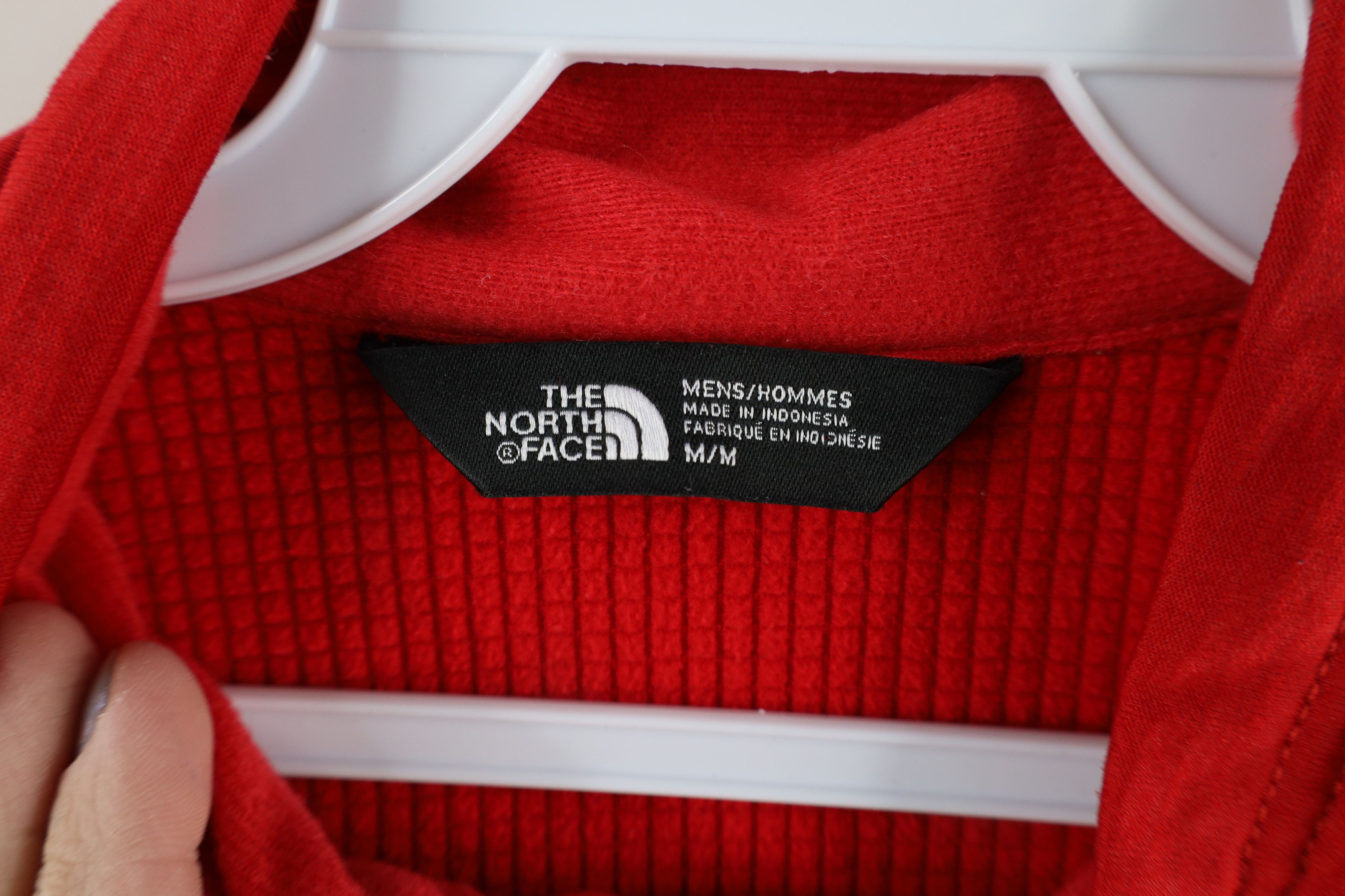 The North Face × Vintage The North Face University Fleece Lined Half Zip Sweater Red Size US M / EU 48-50 / 2 - 7 Thumbnail