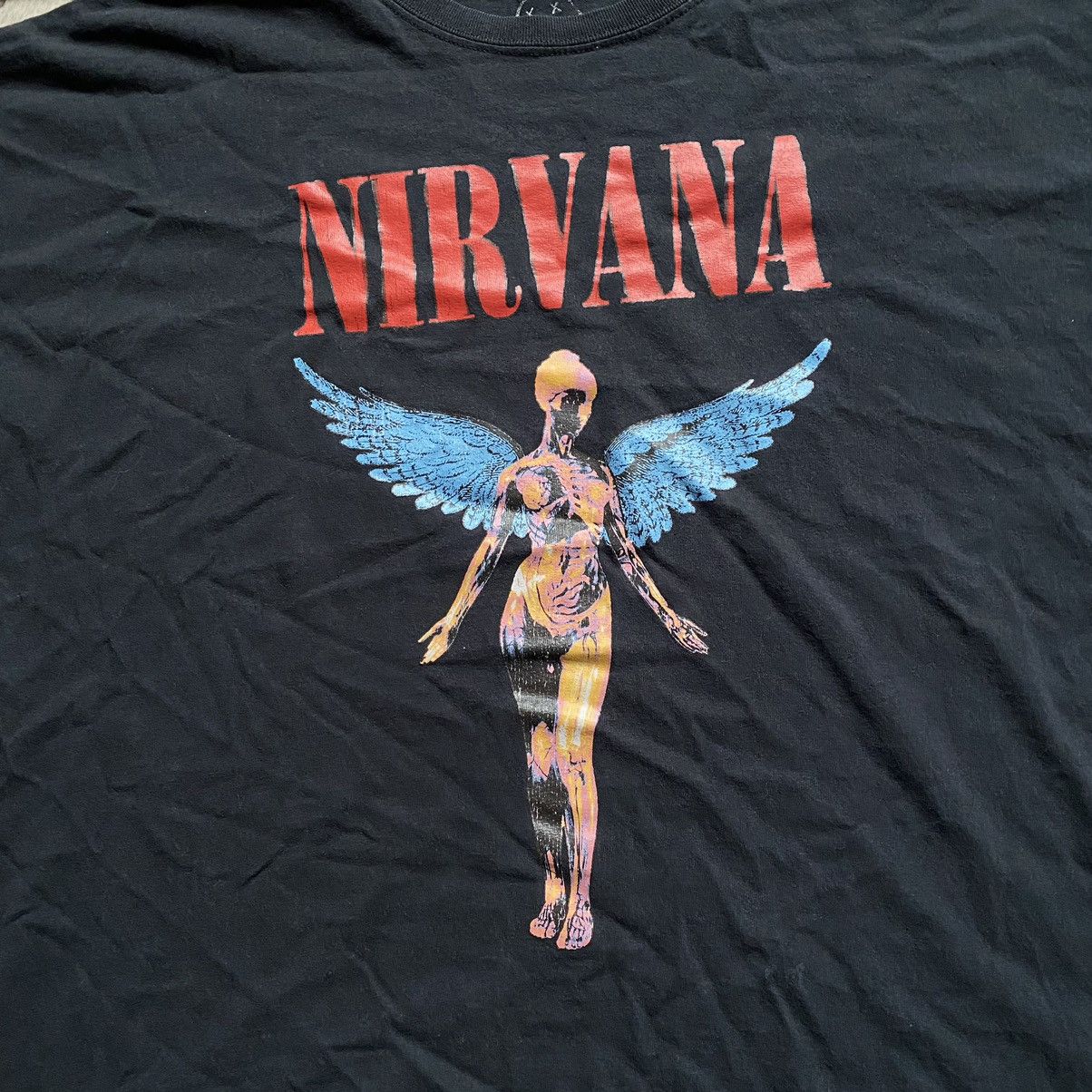 Band Tees NIRVANA IN UTTERO STATUE PRINT BOXY OVERSIZE T SHIRT Size US XL / EU 56 / 4 - 2 Thumbnail
