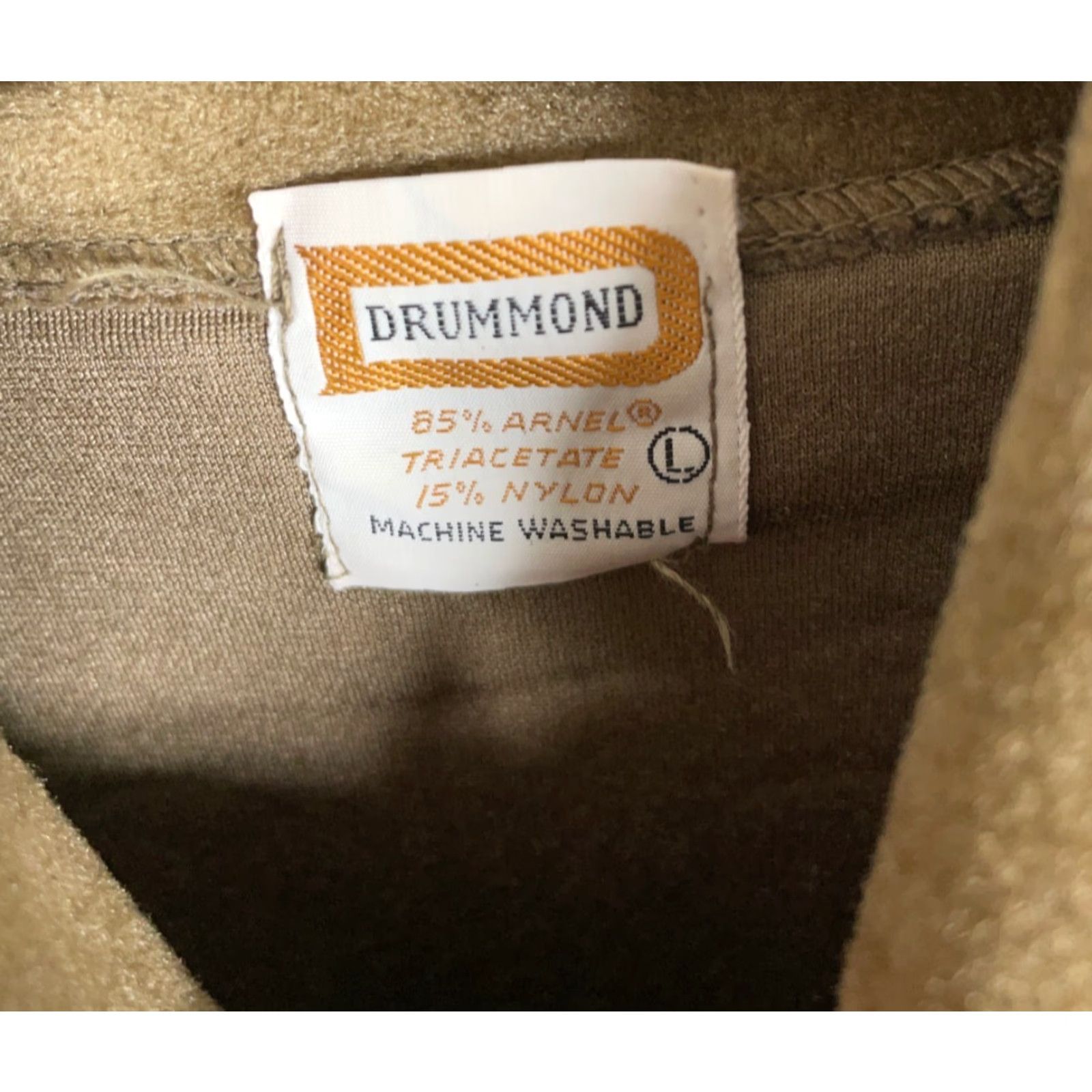 Vintage VINTAGE Drummond Men's Polo Shirt Long Sleeve Adult Large Brown Green 80s Retro Mod Casual Size US L / EU 52-54 / 3 - 3 Thumbnail