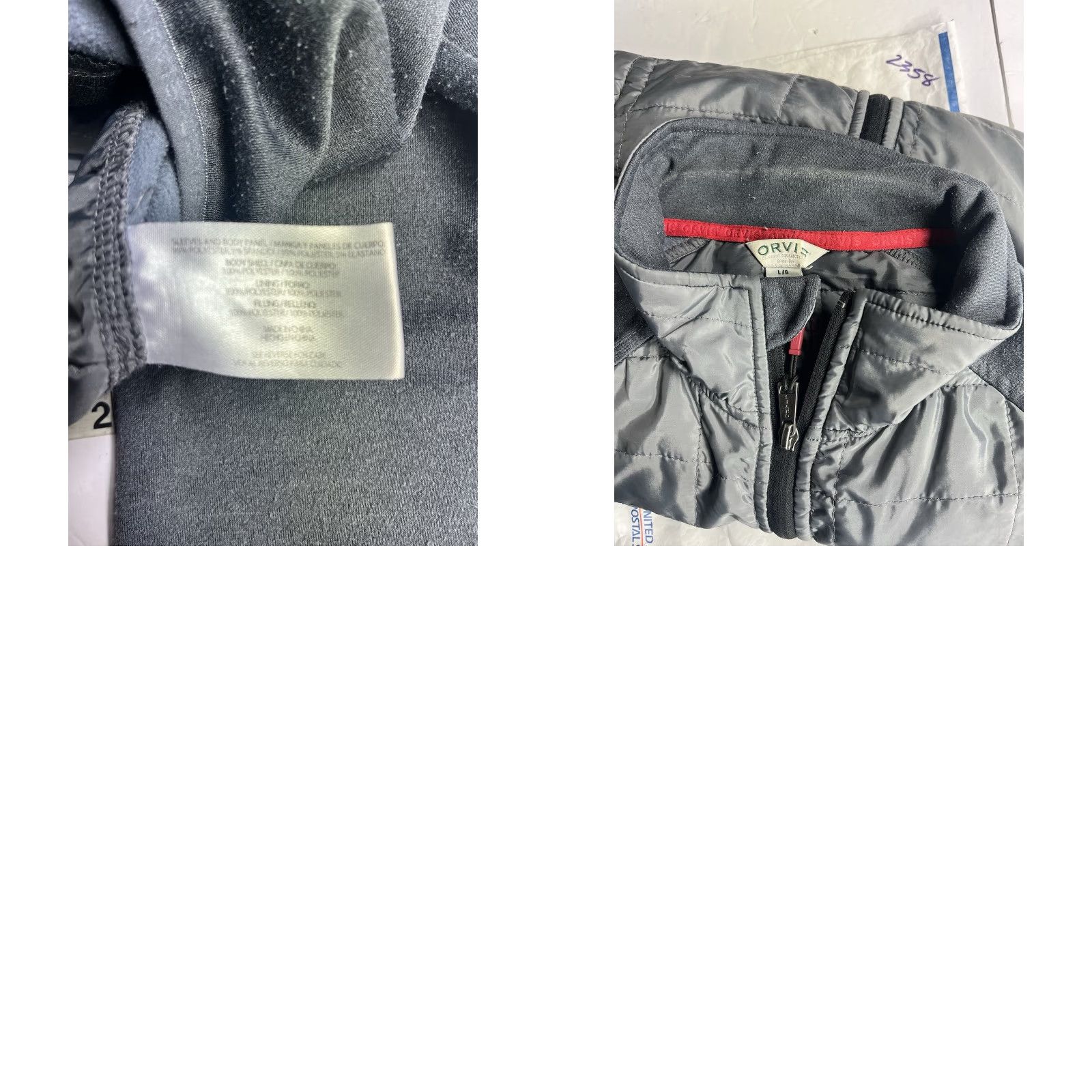 Orvis Orvis Jacket Gray Fleece Puffer Full Zip Pockets Outdoor Men's Large Size US L / EU 52-54 / 3 - 9 Thumbnail