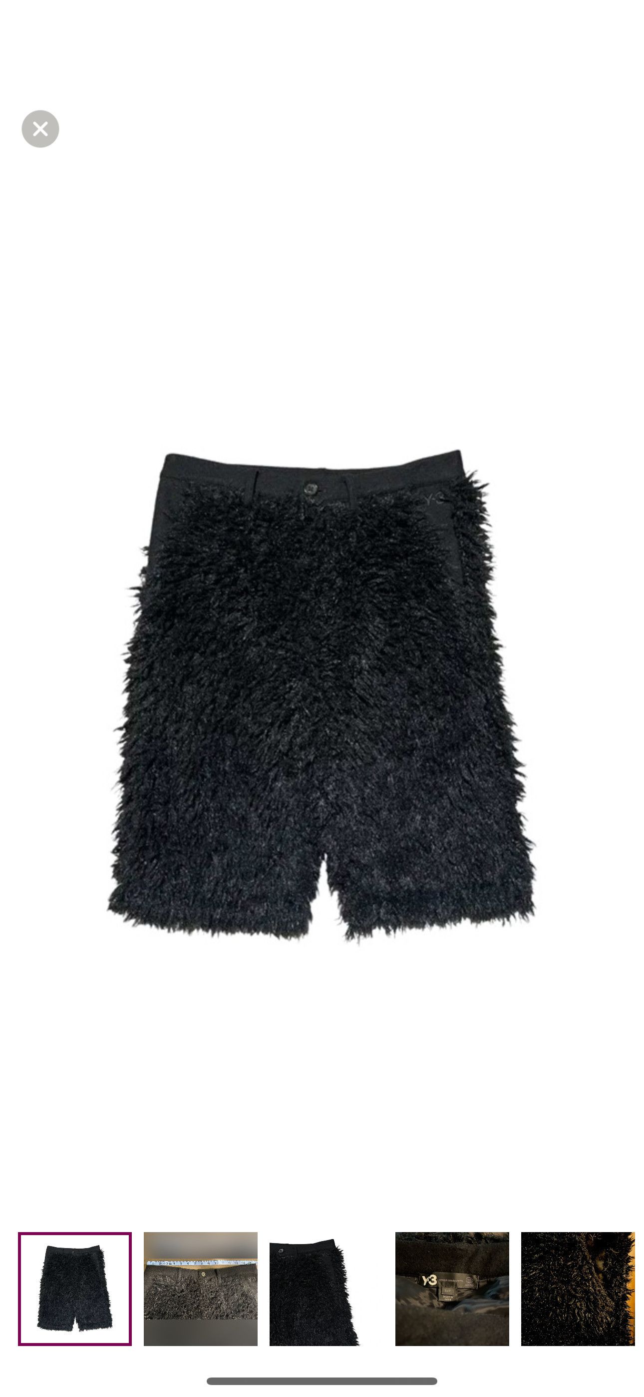 Y-3 Y-3 Archive - Fuzzy Shorts • runway collection Size 30" / US 8 / IT 44 - 4 Thumbnail