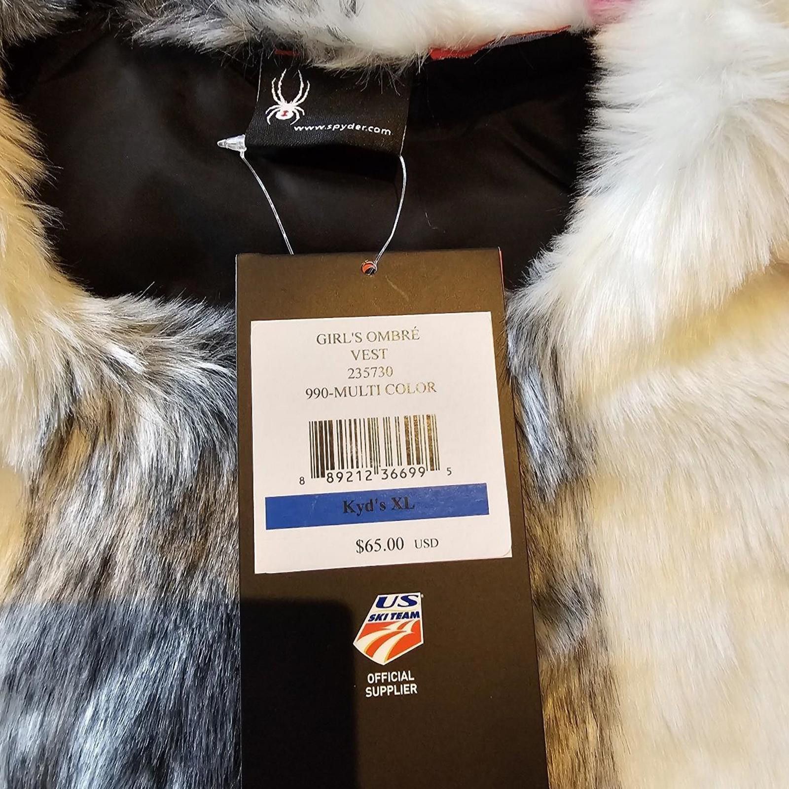Spyder Spyder Kid's Faux Fur Cropped Vest Size US XL / EU 56 / 4 - 5 Thumbnail