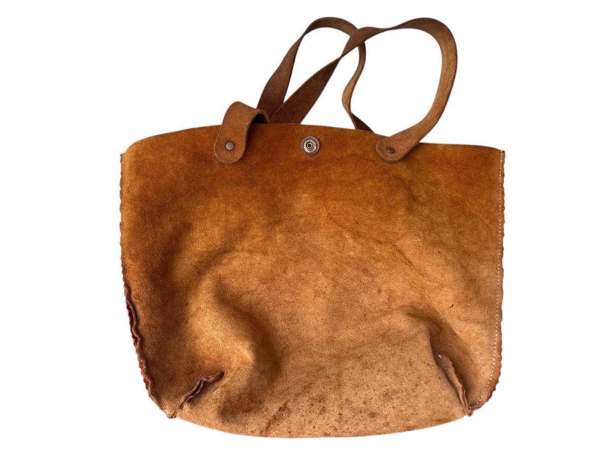 Leather Vintage Bia Baggio Japan Distressed Patina Leather Tote Bag Size ONE SIZE - 21 Thumbnail