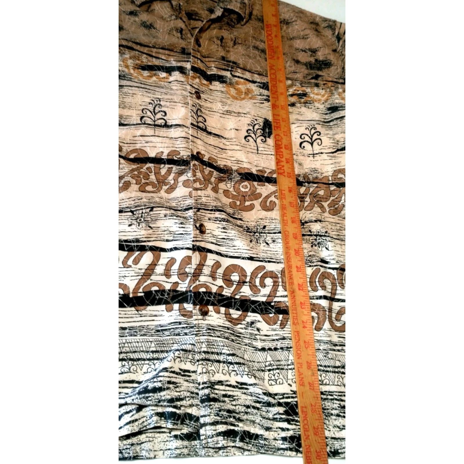 Vintage VINTAGE No Boundaries Men Large Casual Short Sleeve Shirt Cotton Brown Graphic Print Surf Grunge Y2K Size US L / EU 52-54 / 3 - 6 Thumbnail