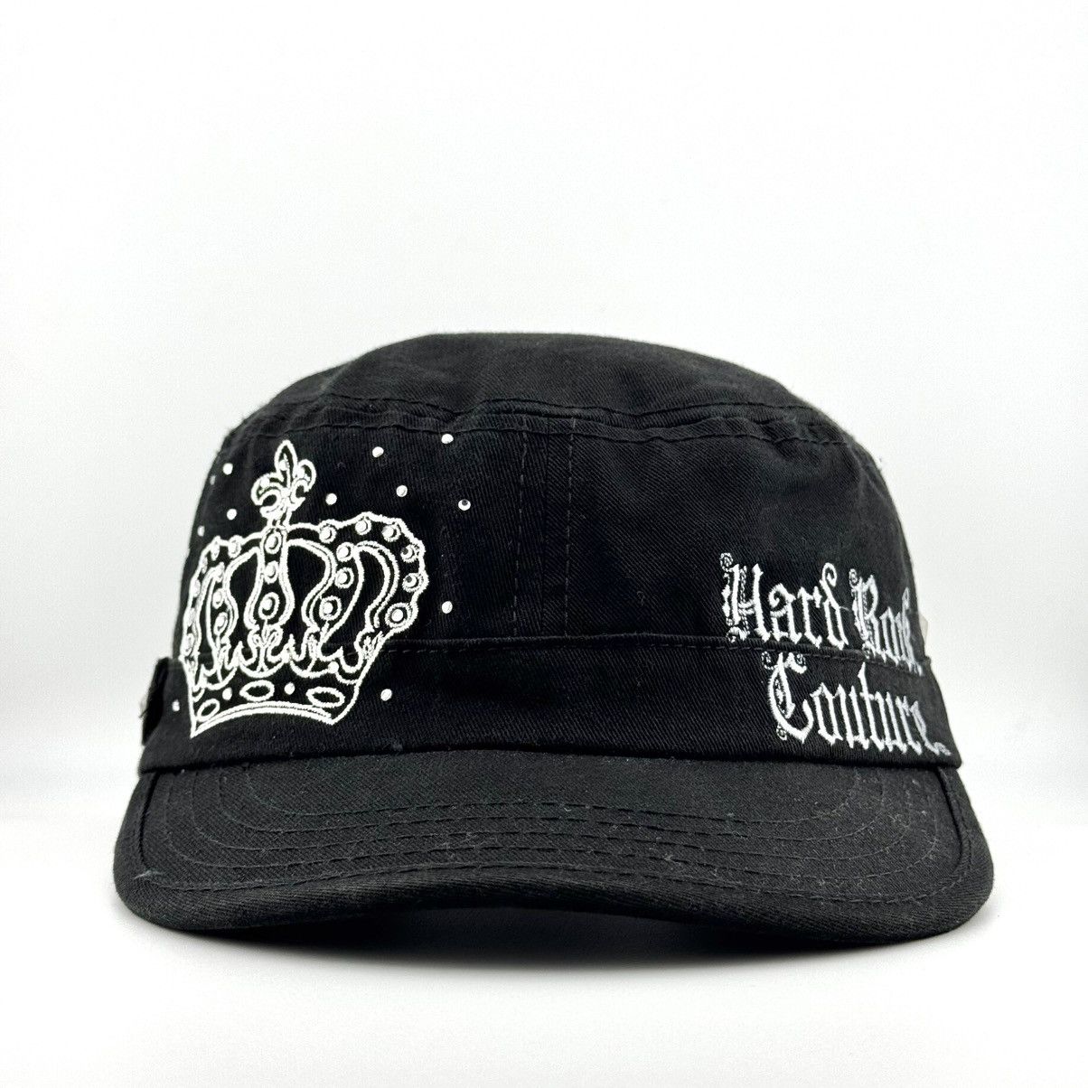 Hard Rock Cafe Hard Rock Couture Black Military Y2K Style Hat - Rare Size ONE SIZE - 3 Thumbnail