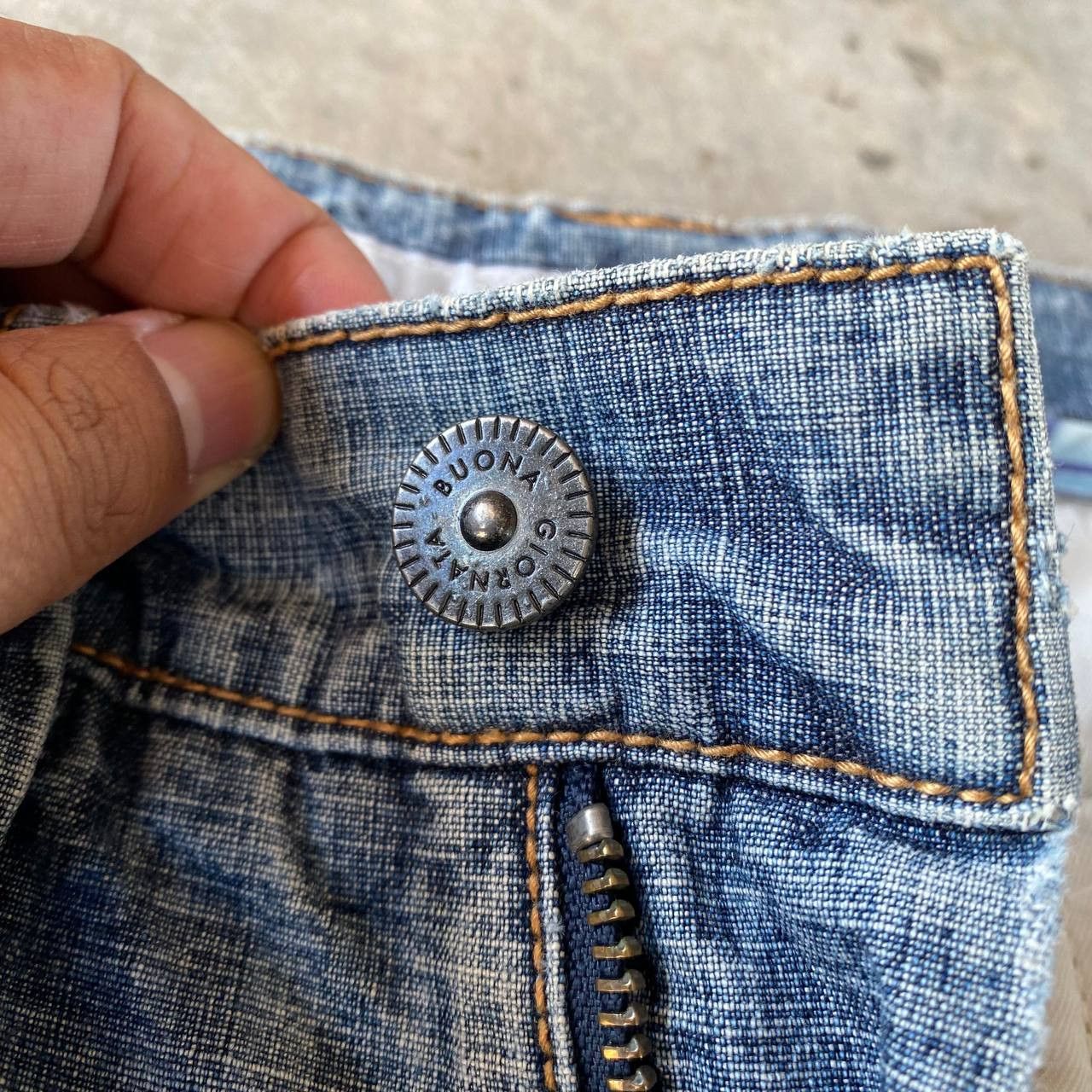 Japanese Brand JAPANESE BUONA GIORNATA DISTRESSED BIKER JEAN ZIPPER ANKLE Size US 30 / EU 46 - 9 Thumbnail