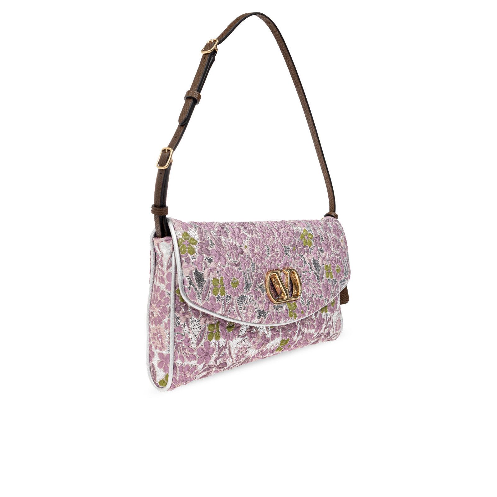 Valentino VALENTINO GARAVANI Devain Small Purple Shoulder Bag New & Au Size ONE SIZE - 3 Thumbnail