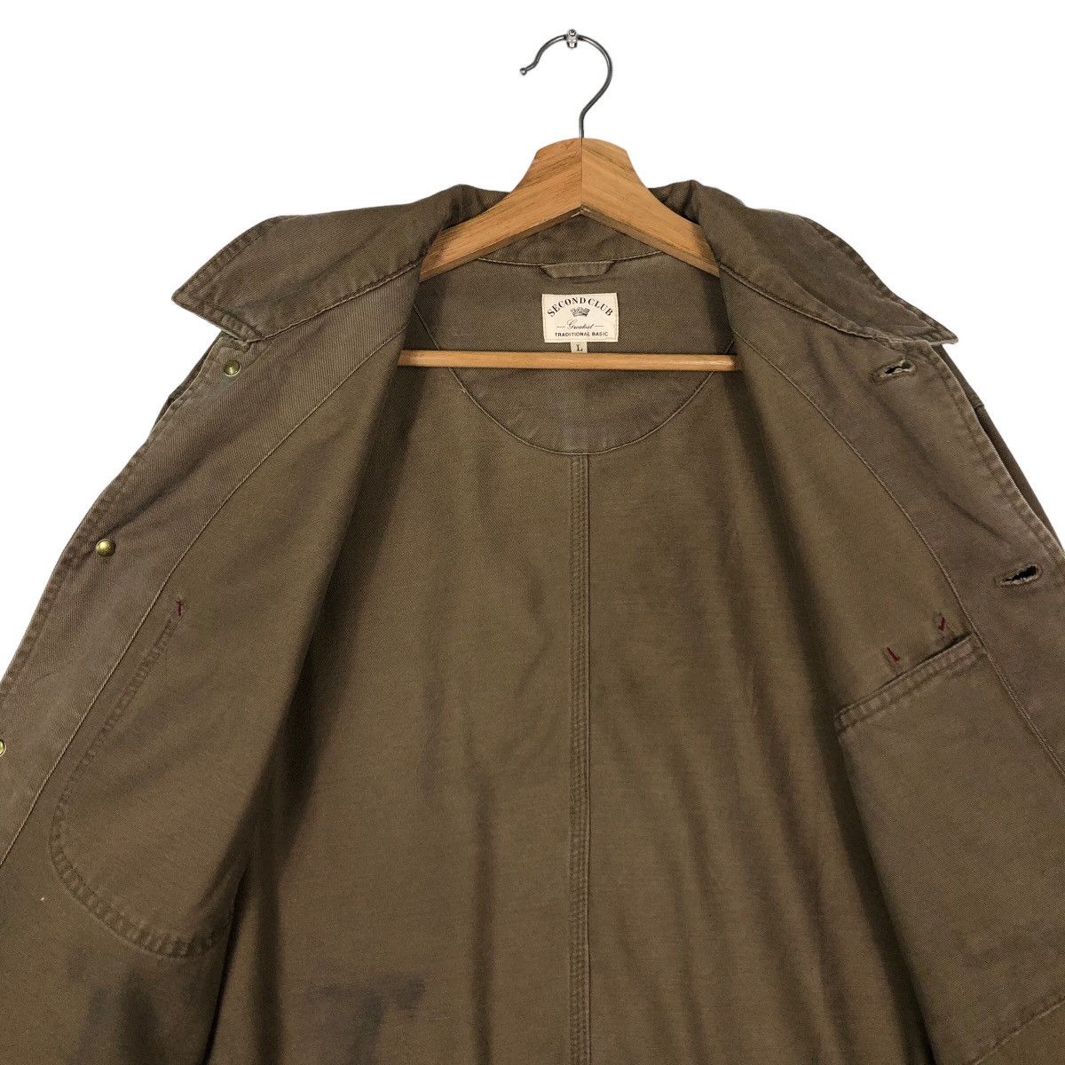 Japanese Brand 🔥Vtg Duck Canvas Chore Jacket Second Club Issey Miyake Size US L / EU 52-54 / 3 - 12 Thumbnail