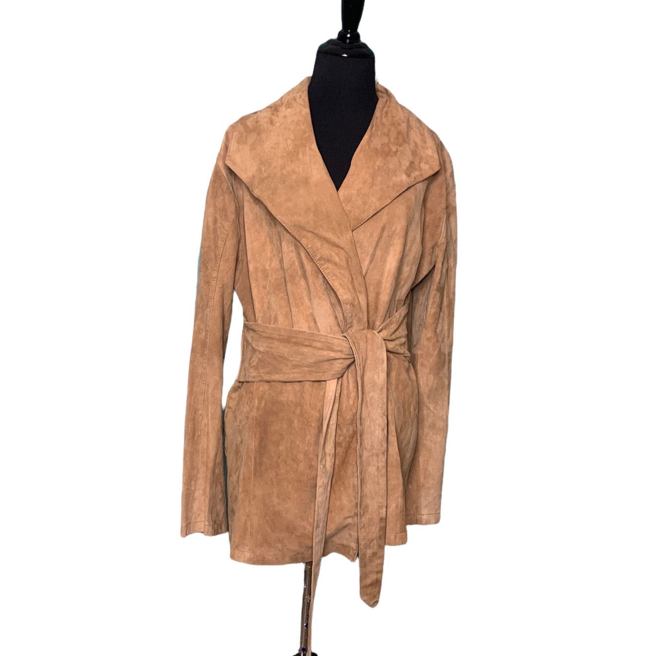 GOOSECRAFT Goosecraft beige tan leather suede belted coat size M Size M / US 6-8 / IT 42-44 - 14 Thumbnail