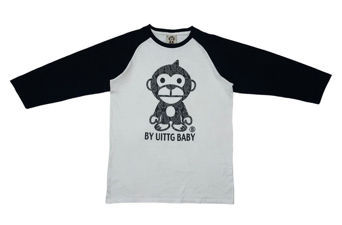 Japanese Brand UITTG Baby Ape Raglan 3q Tshirt Size US M / EU 48-50 / 2 - 1 Thumbnail