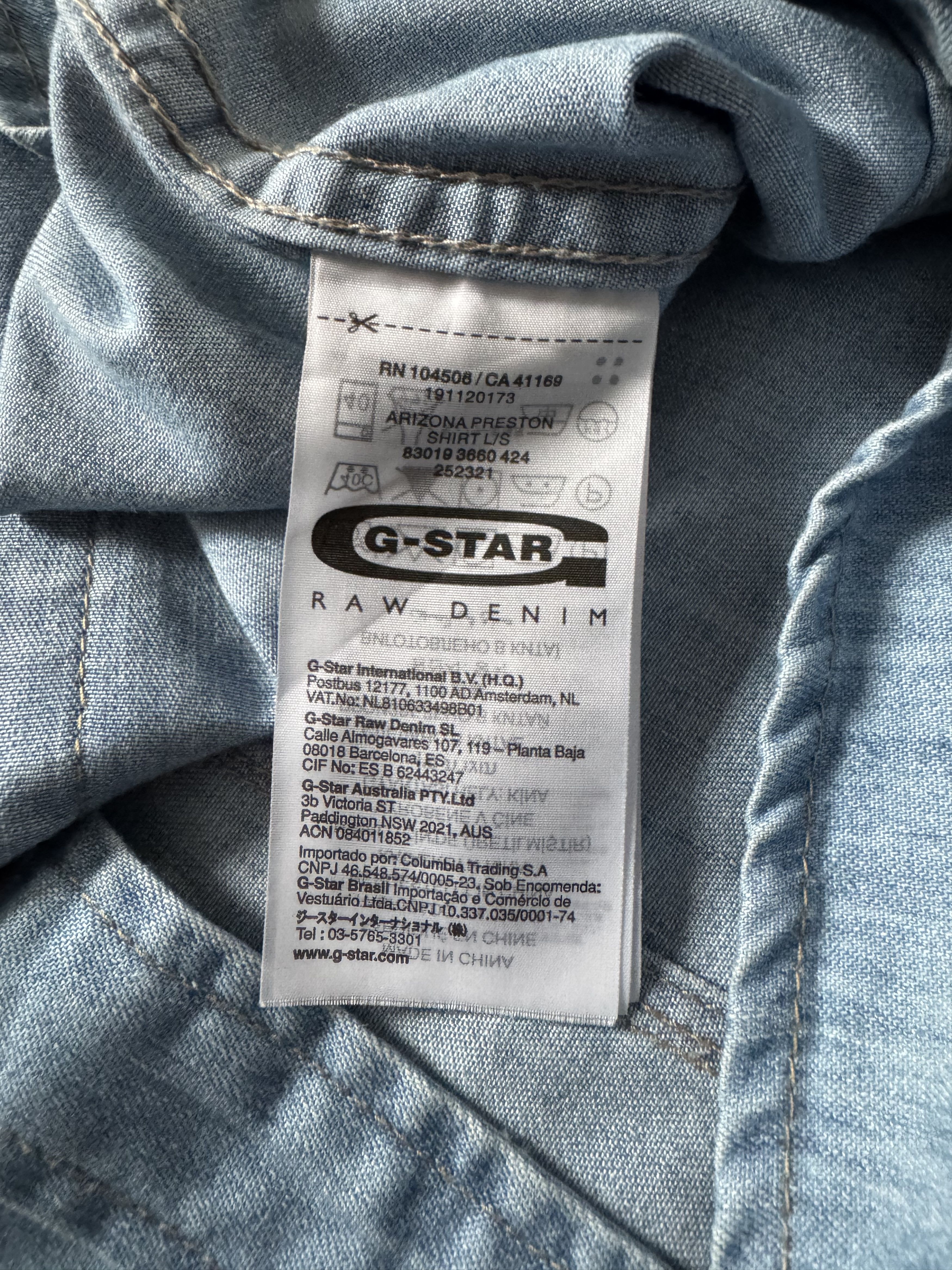 G-Star Vintage G-Star RAW Arizona Preston Denim Archive Shirt Size US M / EU 48-50 / 2 - 7 Thumbnail