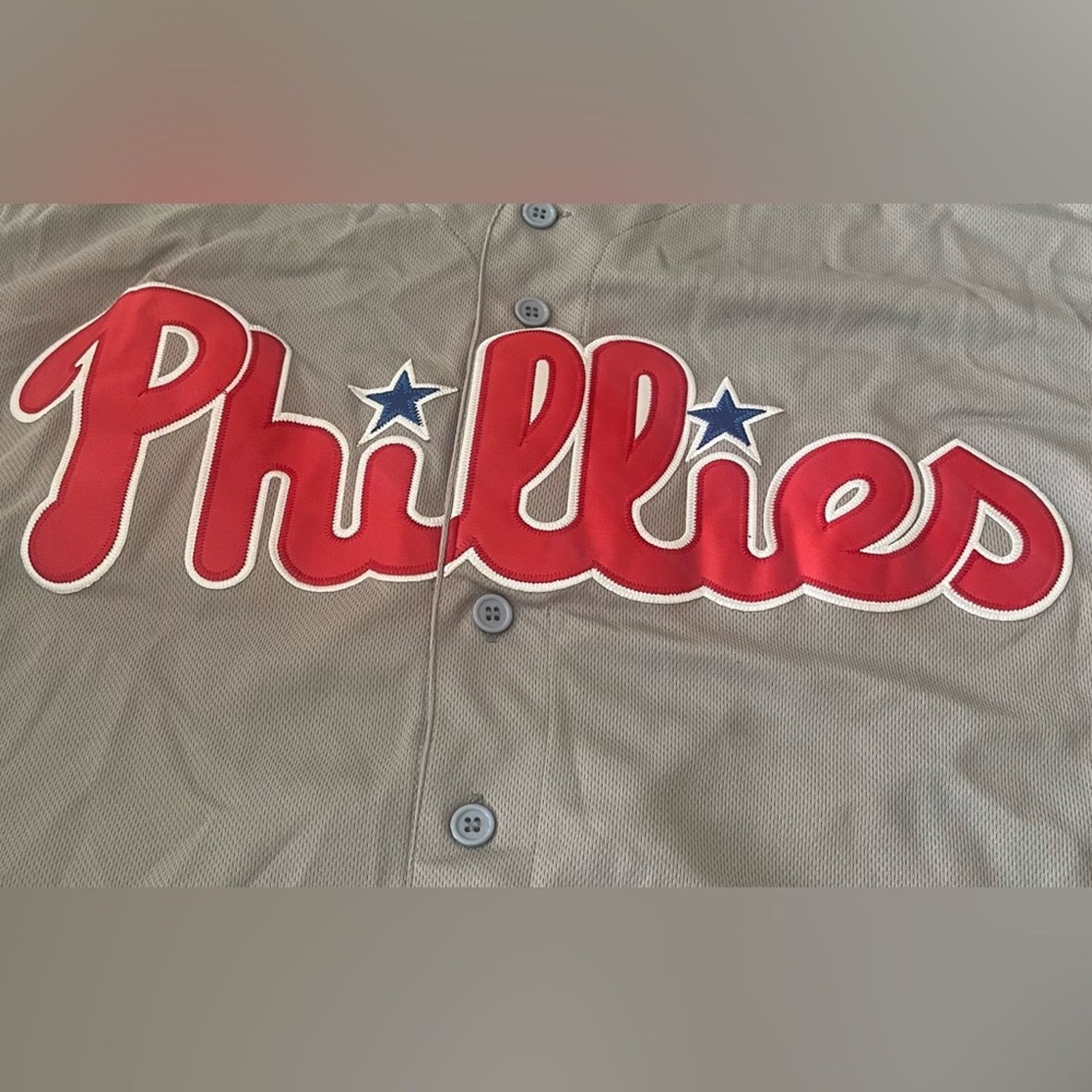 Majestic Majestic Gray Phillies Jersey, Harper #3, size 44 Size US S / EU 44-46 / 1 - 4 Thumbnail