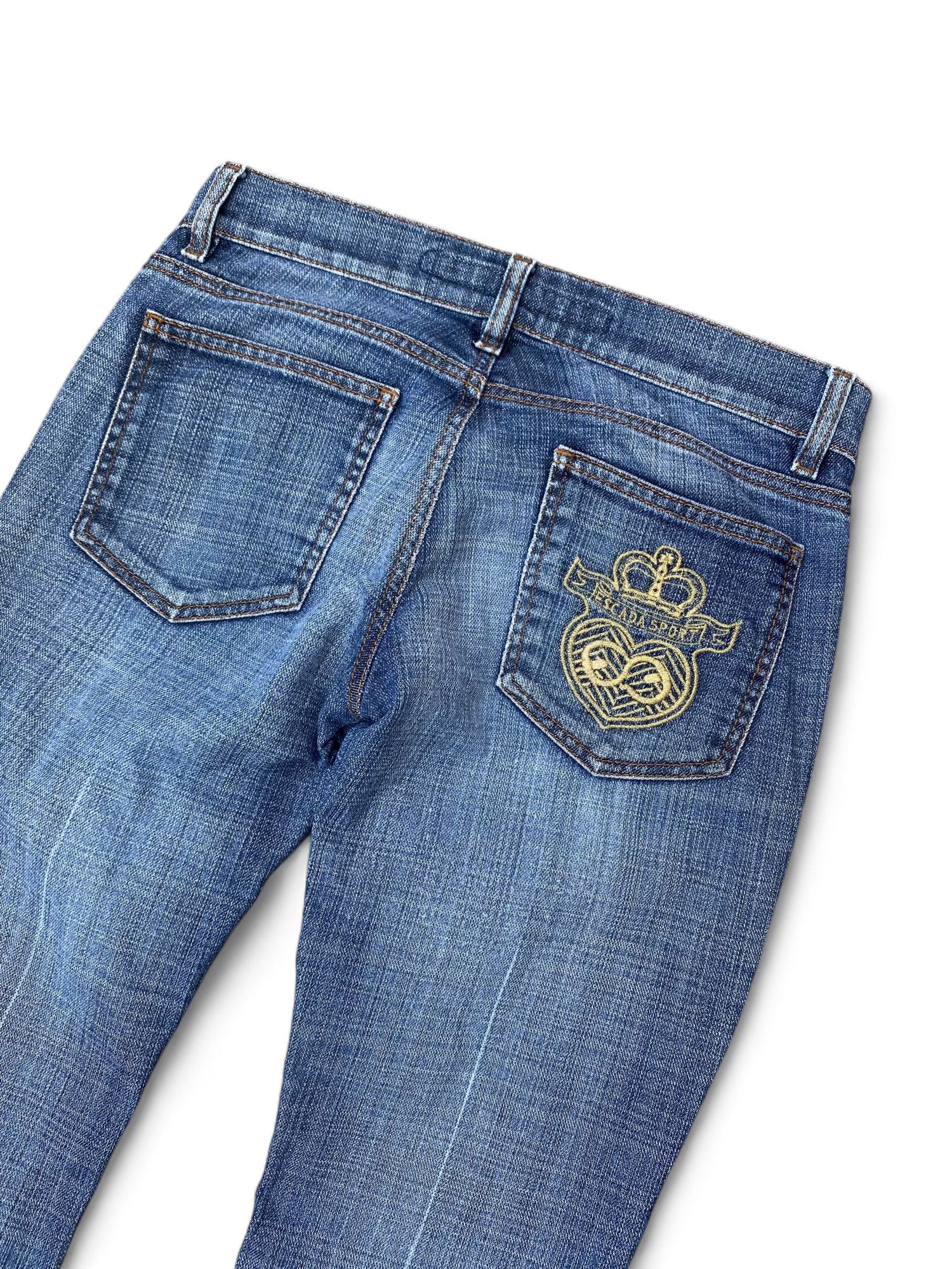 Escada × Escada Sport Vintage Esacada Sport Boot Cut Distressed Jeans Y2K Size 34" / US 12 / IT 48 - 5 Thumbnail