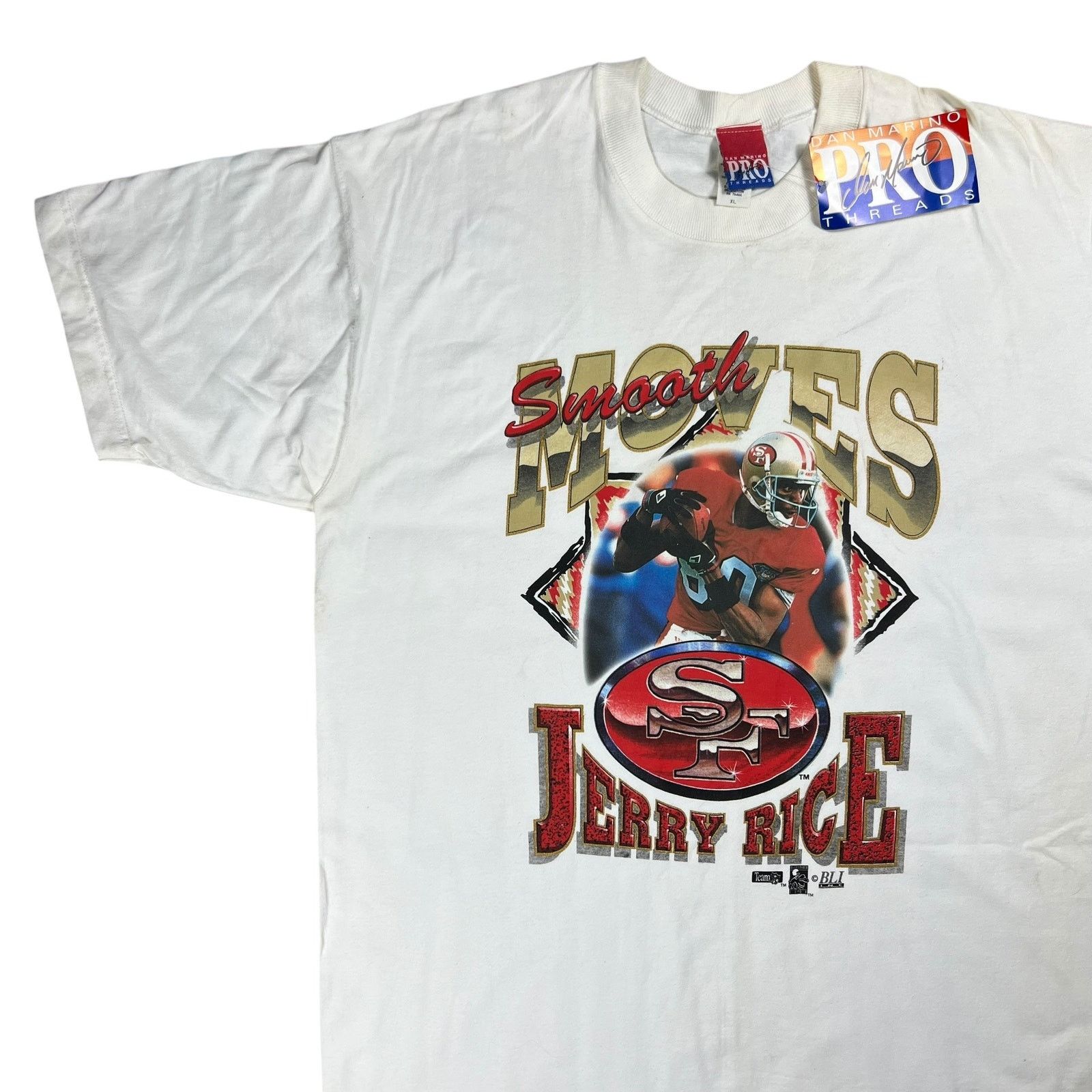 NFL × Vintage Vintage 90s San Francisco 49ers Smooth Moves Jerry Rice tee Size US XL / EU 56 / 4 - 4 Thumbnail