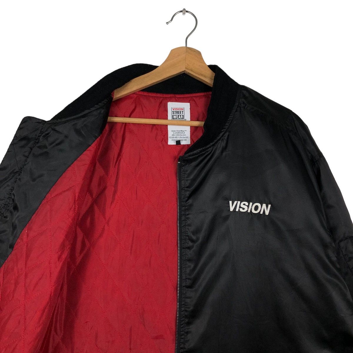 Japanese Brand 🔥Rare Spell Out Big Logo Bomber Jacket Vision Street Wear Size US L / EU 52-54 / 3 - 9 Thumbnail