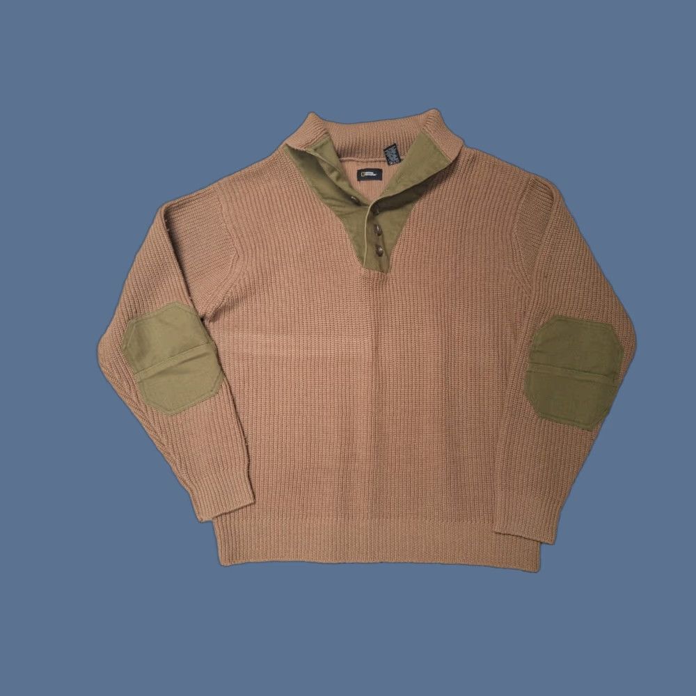 Vintage VINTAGE National Geographic Wool Fisherman Button Sweater XL Size US XL / EU 56 / 4 - 1 Thumbnail
